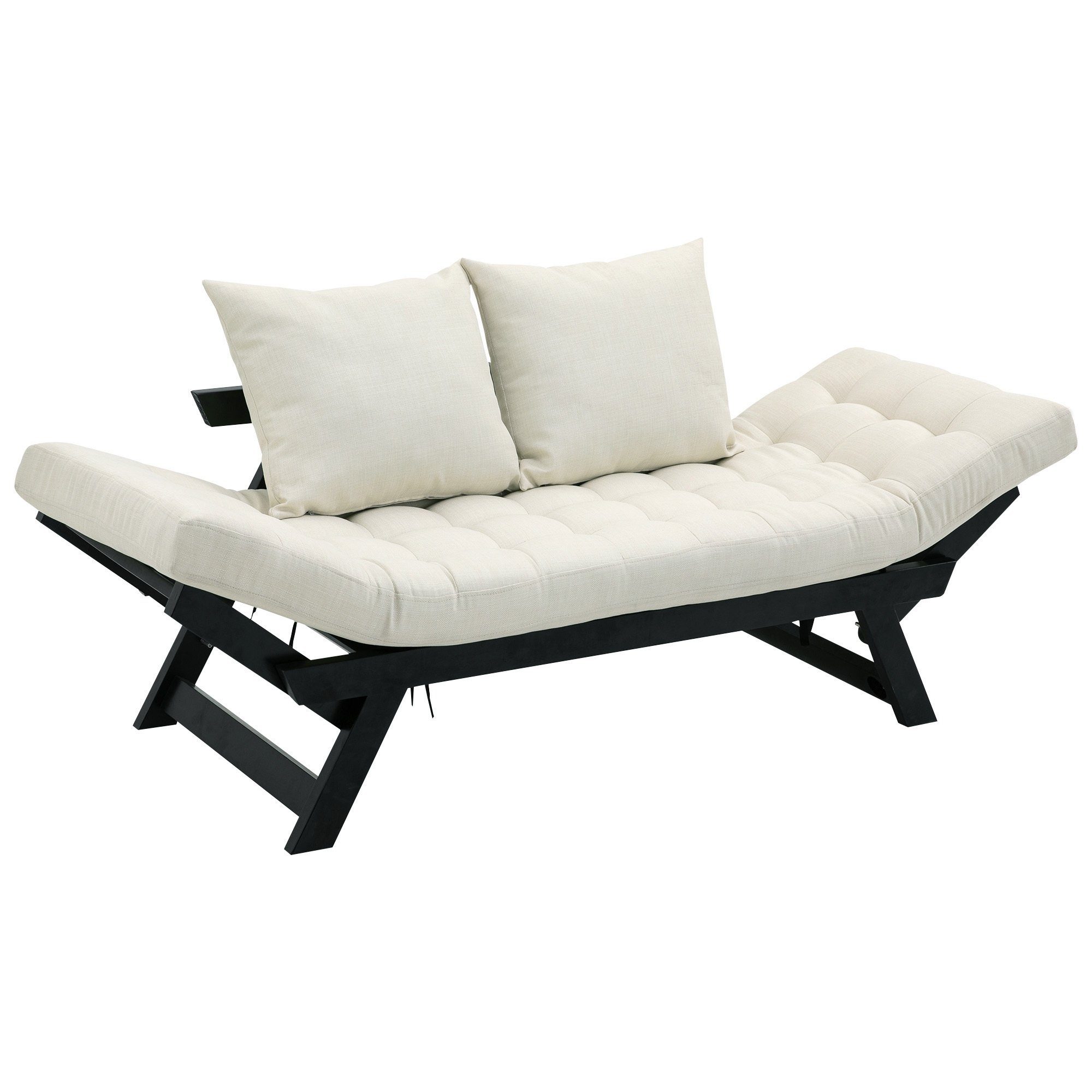 HOMCOM Schlafsofa Klappsofa als 2-Sitzer