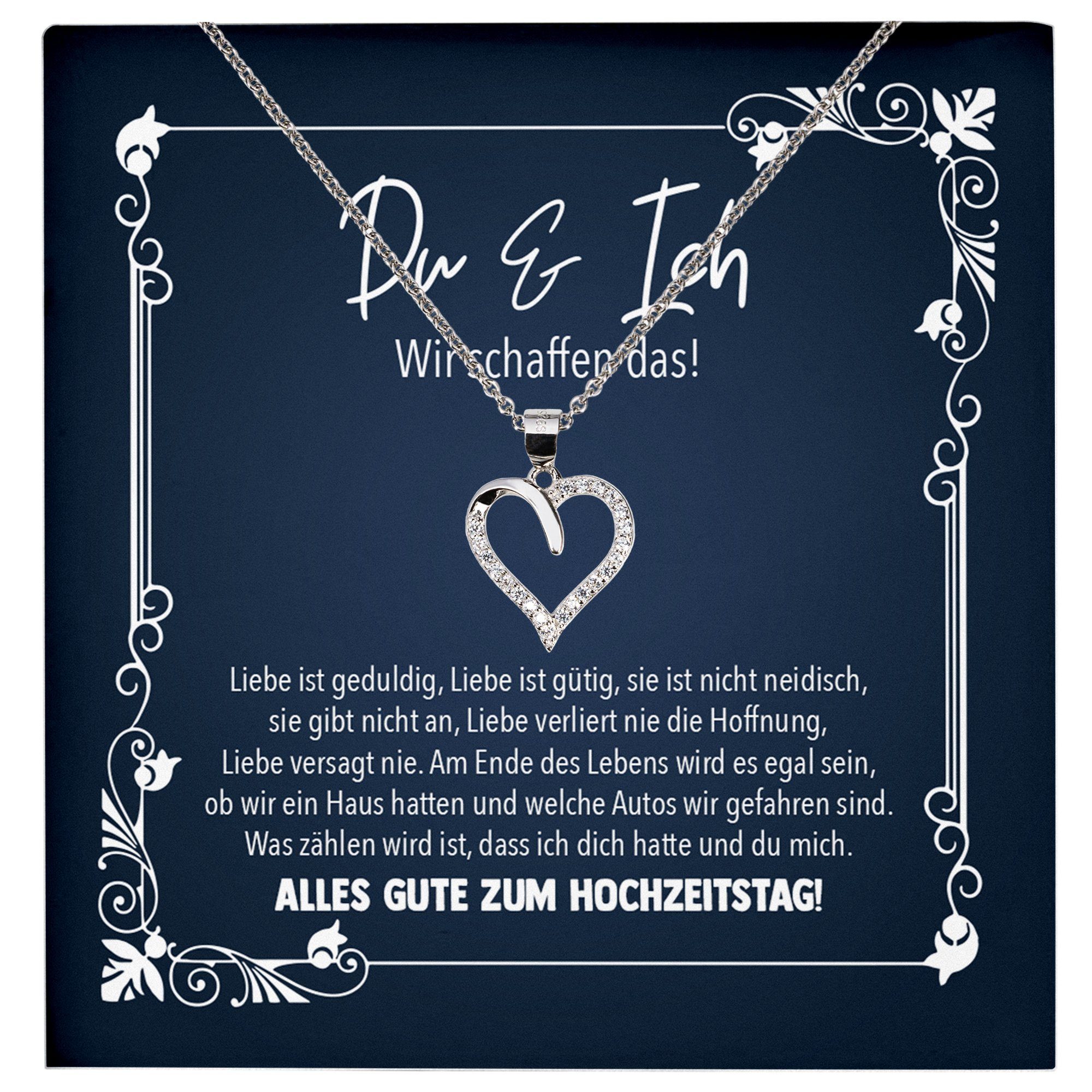 Schmuckset Ehefrau Geschenk Hochzeitstag Frauen Schmuck Valentinstag Halskette