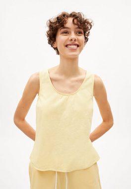 Armedangels Hemdbluse ANCAA LINO Damen Top aus Leinen-Mix Regular Fit (1-tlg) Rückenausschnitt