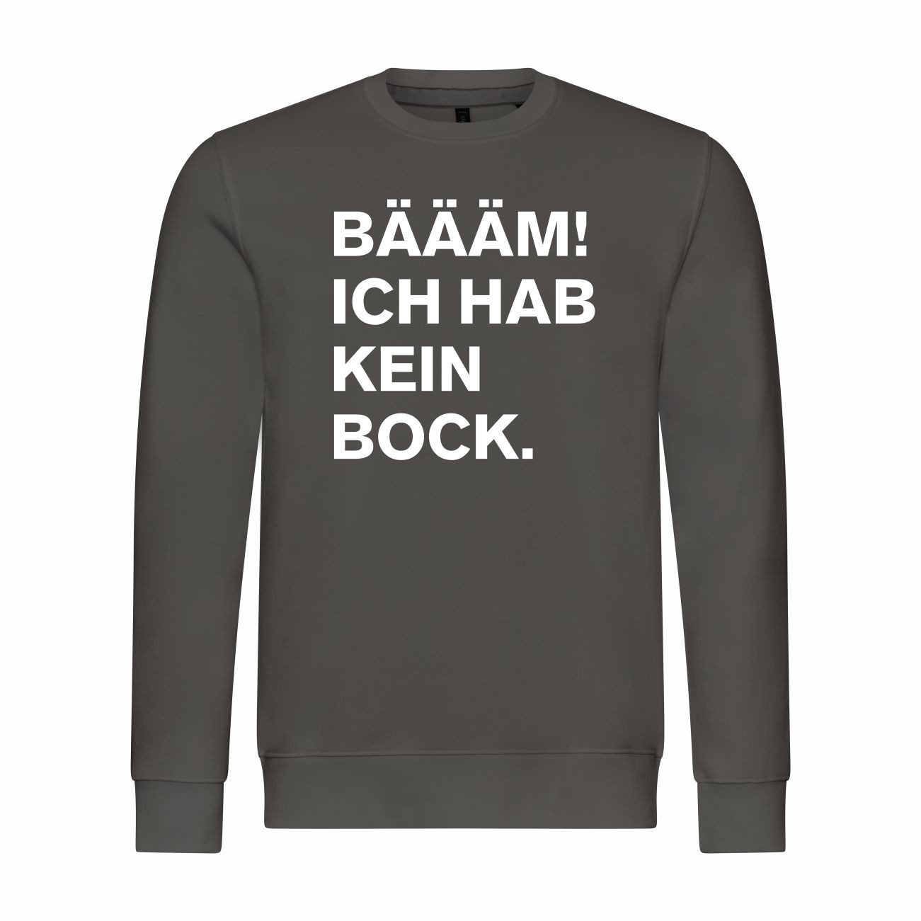 Rundhalspullover Herren Pullover BÄÄÄM Ich hab kein bock mehr