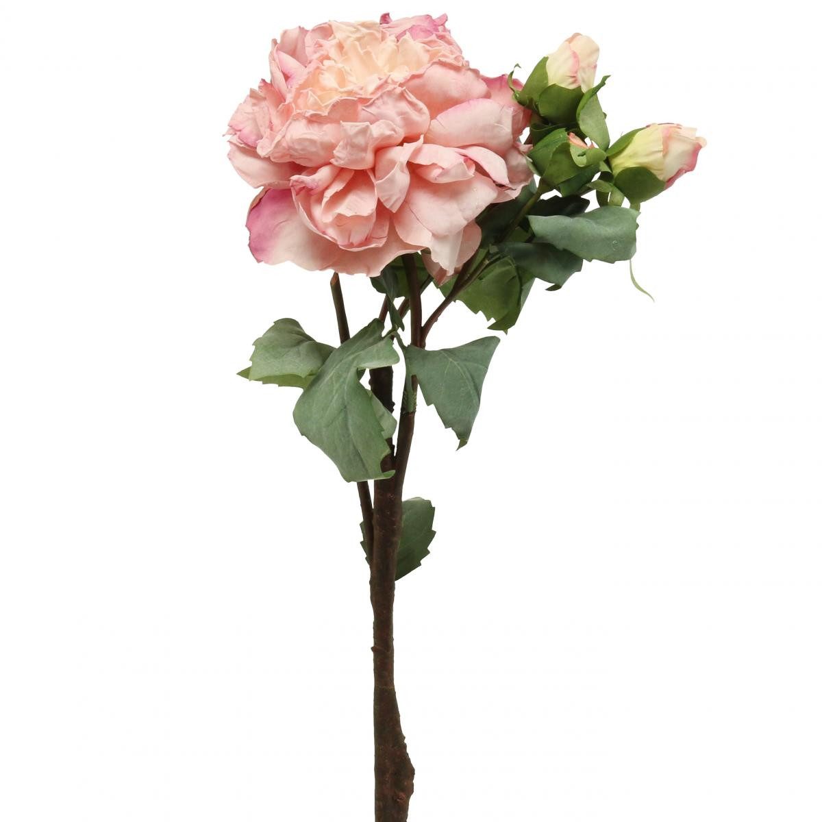 Kunstblume Künstliche Rosen Blüte Rosa Kunstblume Dekoration 57cm, Florists Products, Höhe 6.7 cm