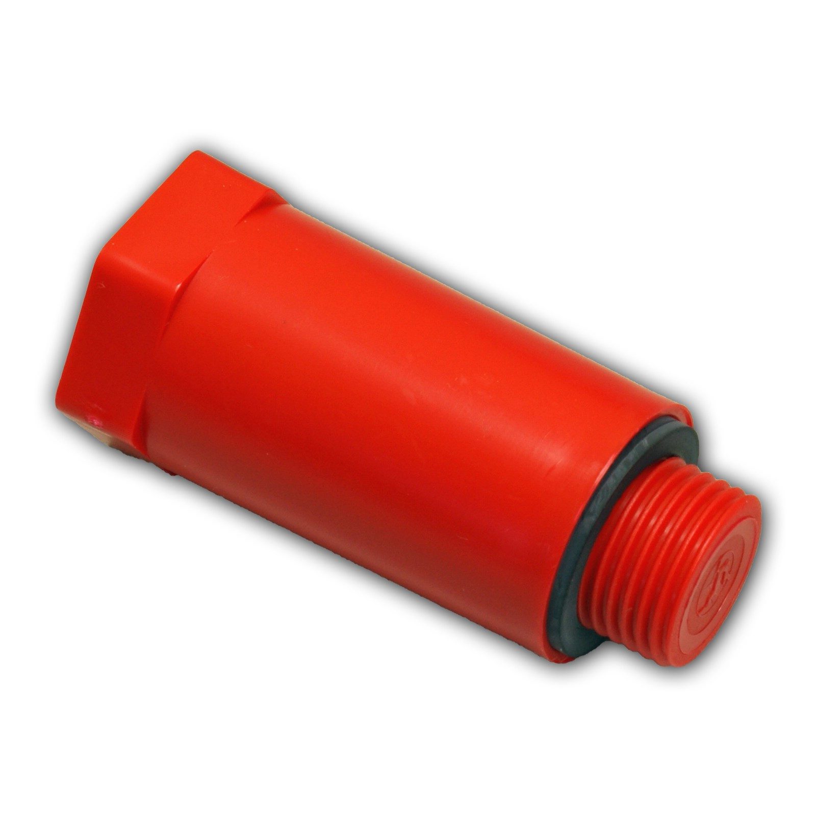 Haas Otto Gewindefitting 20x Baustopfen Kunststoff blau/rot 1/2 Zoll PVC Prüfstopfen
