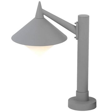 etc-shop LED Außen-Stehlampe, Leuchtmittel inklusive, Warmweiß, Farbwechsel, Außen Steh Lampe Balkon Garten Sockel ALU Stand Lampe