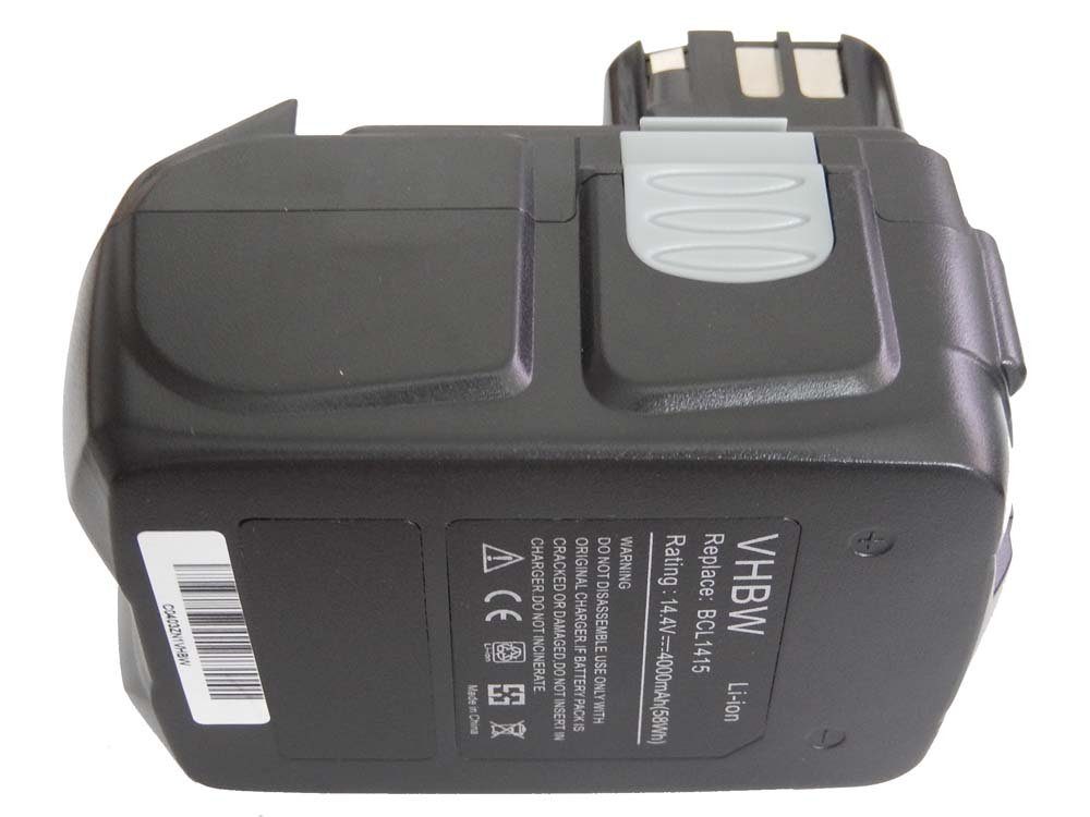 vhbw passend für Hitachi UB 18DL, WH 14D, WH 14DA, WH 14DAF2, WH 14DH, WH Akku 4000 mAh