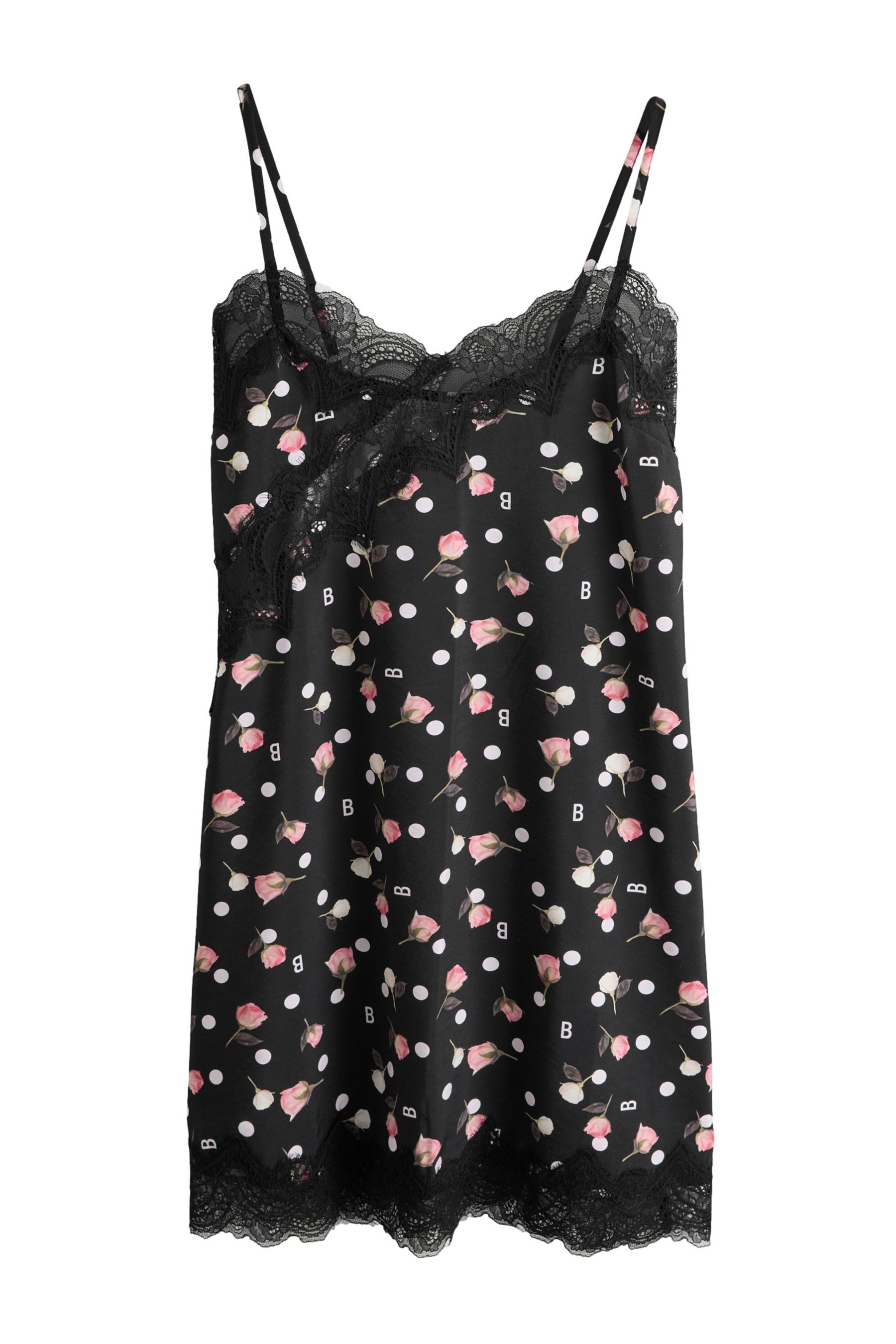 Nachthemd B by Ted Baker getupftes Negligé mit Spitze