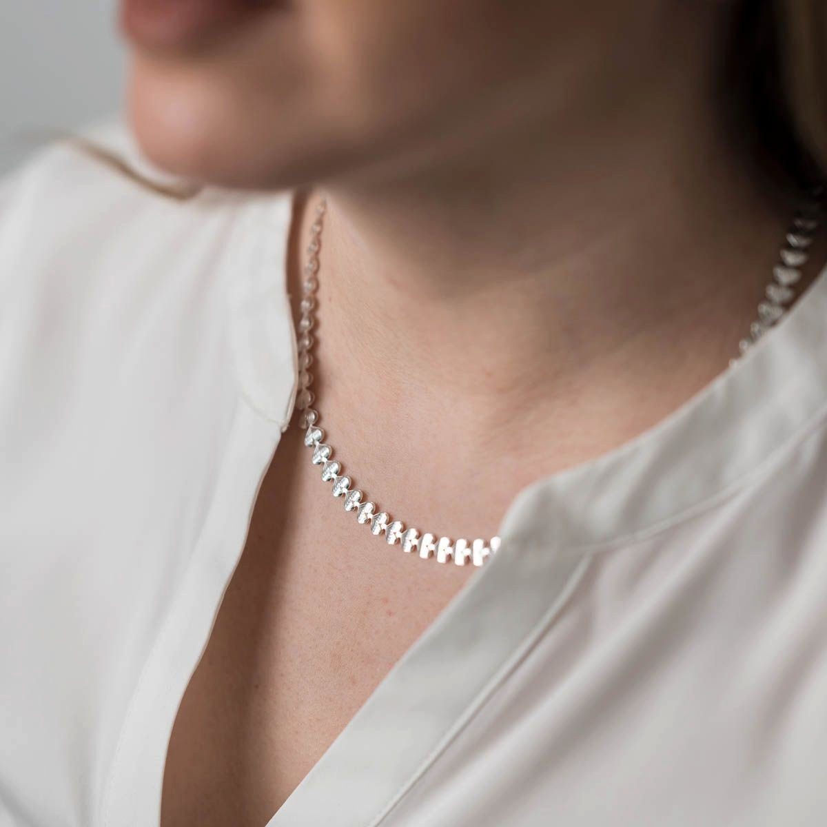 Materia Collier Damen Silber Herzkette 5mm breit 42-70cm K93, 925 Sterling günstig online kaufen