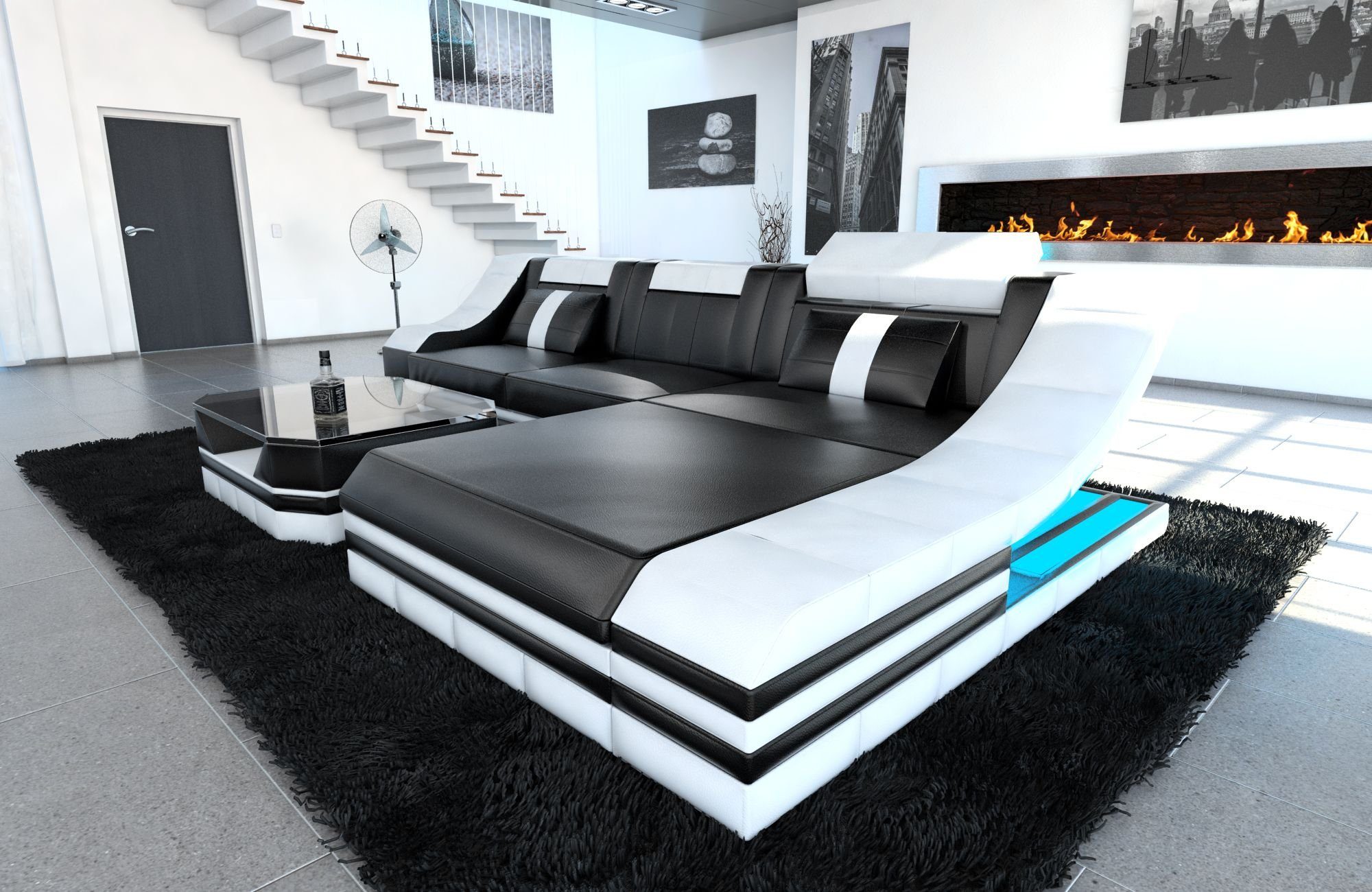 Sofa Dreams Ecksofa Ledercouch Sofa Leder günstig online kaufen