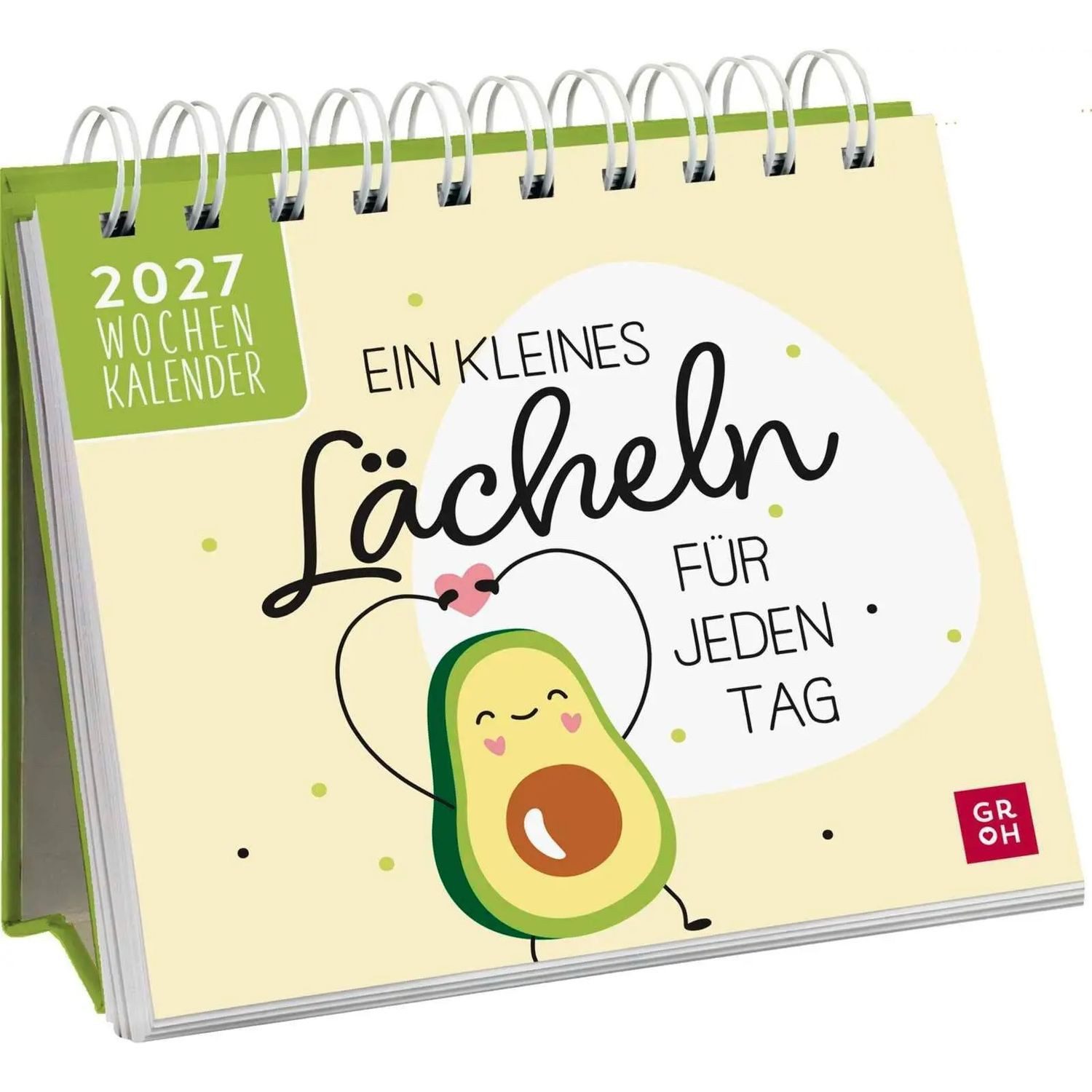 groh Verlag Tischkalender Mini-Wochenkalender 2027: Ein kleines Lächeln für jeden Tag