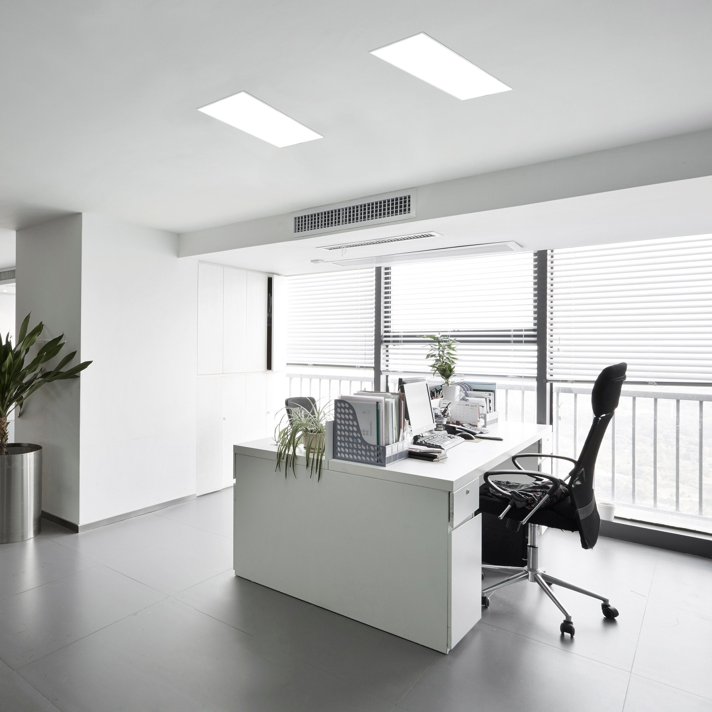 näve LED Panel Carente, Dimmfunktion, Nachtlichtfunktion, LED fest integriert, Kaltweiß, Warmweiß, Dimm- und Nachtlichtfunktion, rahmenlos, incl. Fernbedienung, CCT