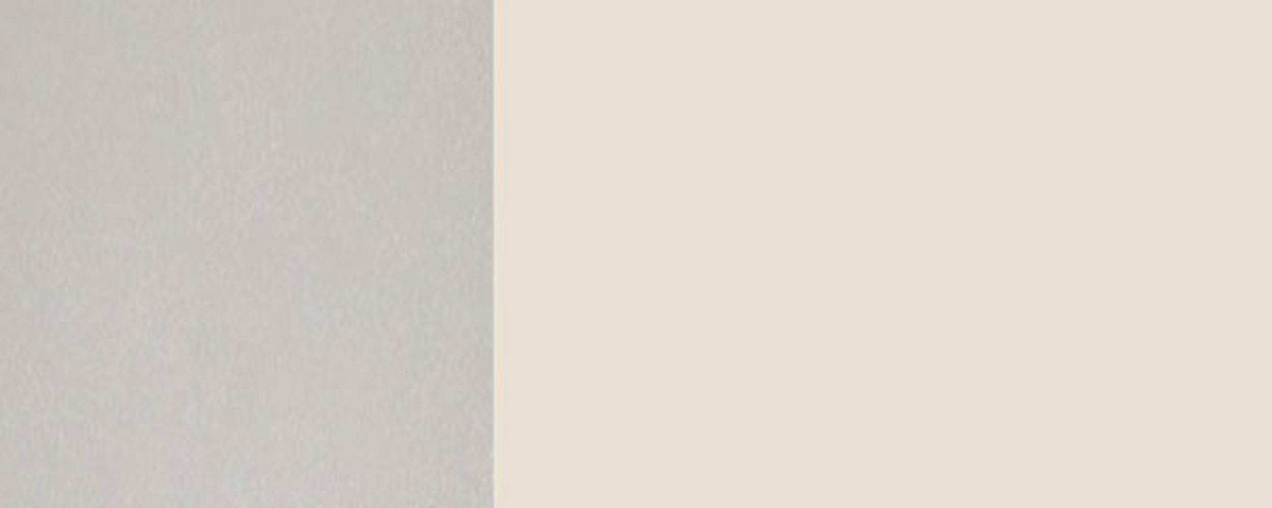 Korpusfarbe 9001 matt Front- teilintegriert cremeweiß Tivoli, RAL wählbar Sockelblende Feldmann-Wohnen und 45cm