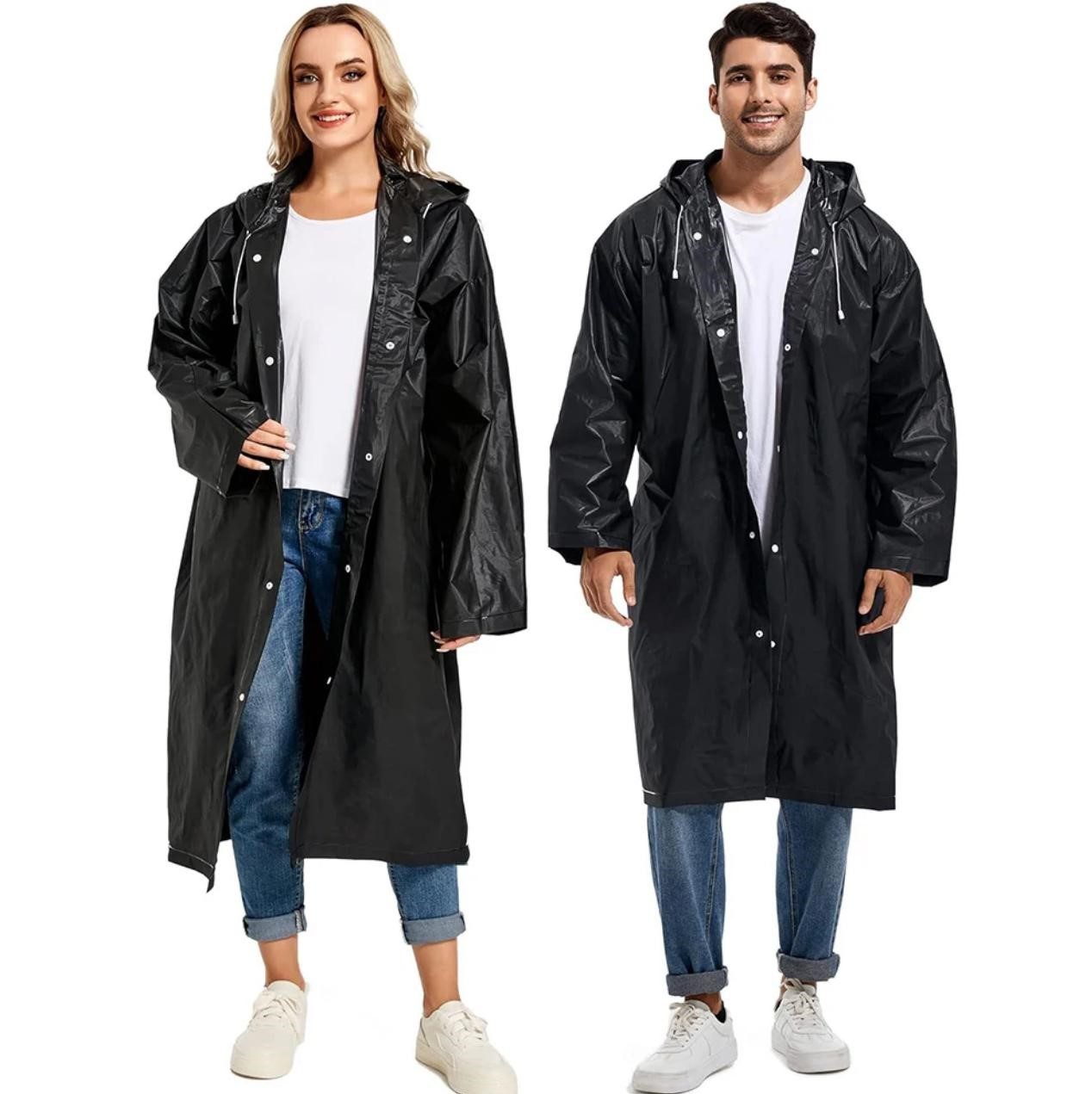 LA CUTE Regenmantel Fahrrad Regenmantel Regenponcho mit Kapuze Festival Cam günstig online kaufen