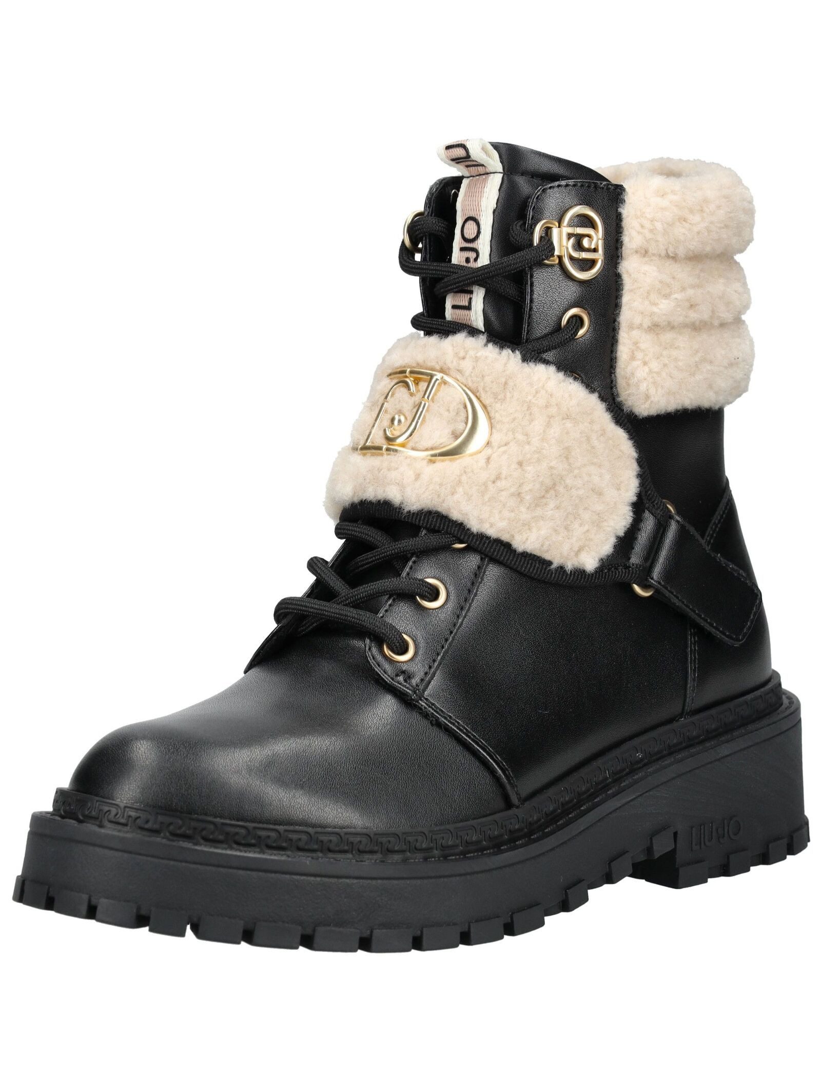 Liu Jo Чоботиette Leder/Fell . Schnürstiefelette
