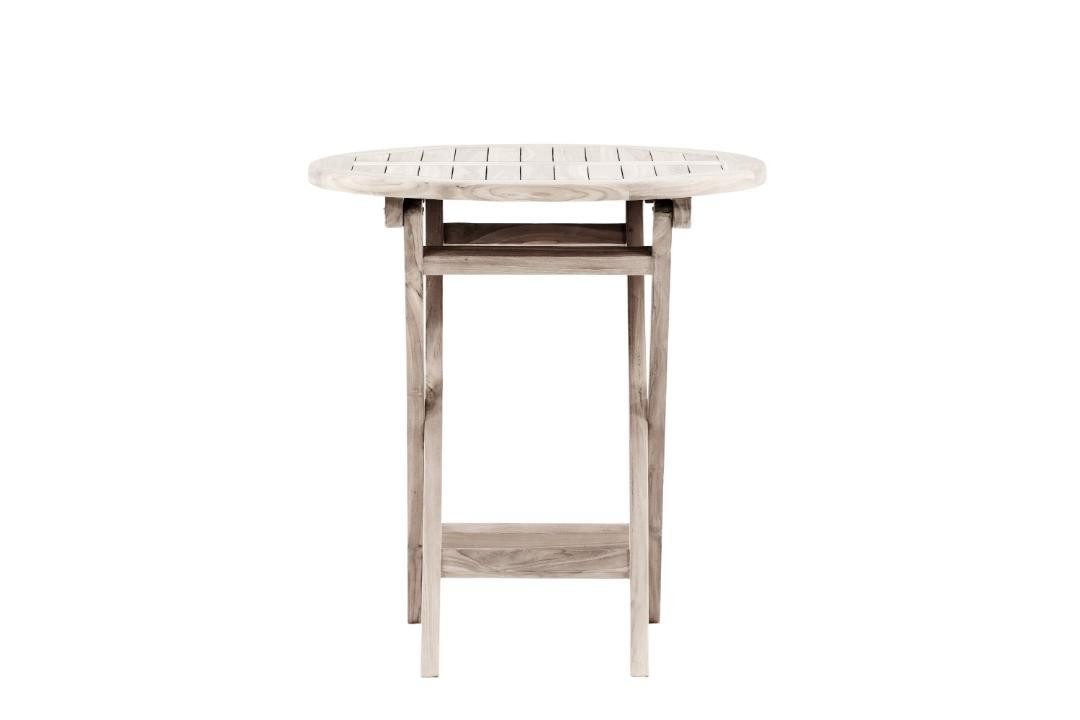 ebuy24 Bistrotisch Kenya Cafetisch Ø70cm whitewash.