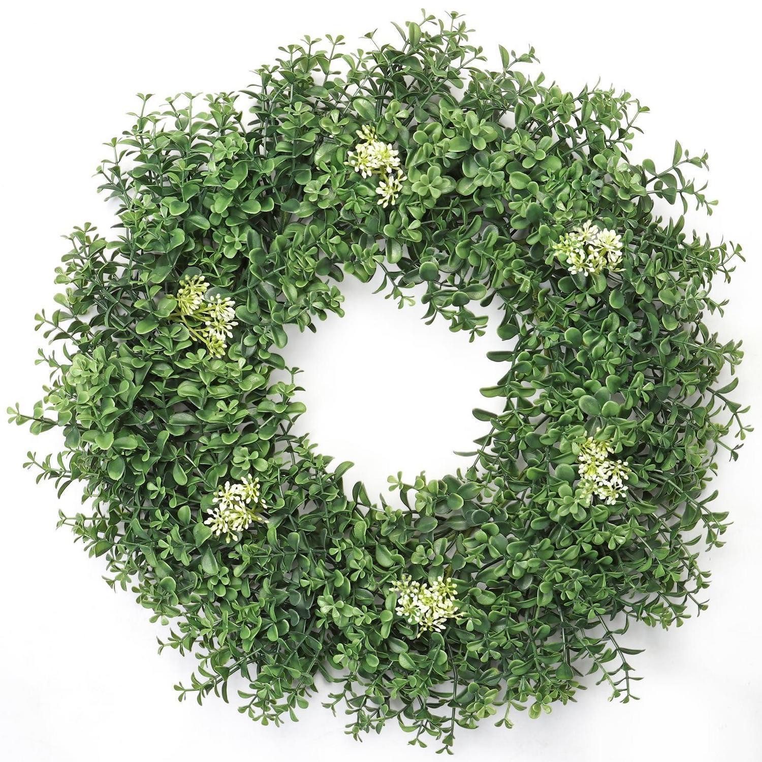 LuxusKollektion Dekokranz Türkranz Kleeblatt 56cm Beeren Ganzjährig