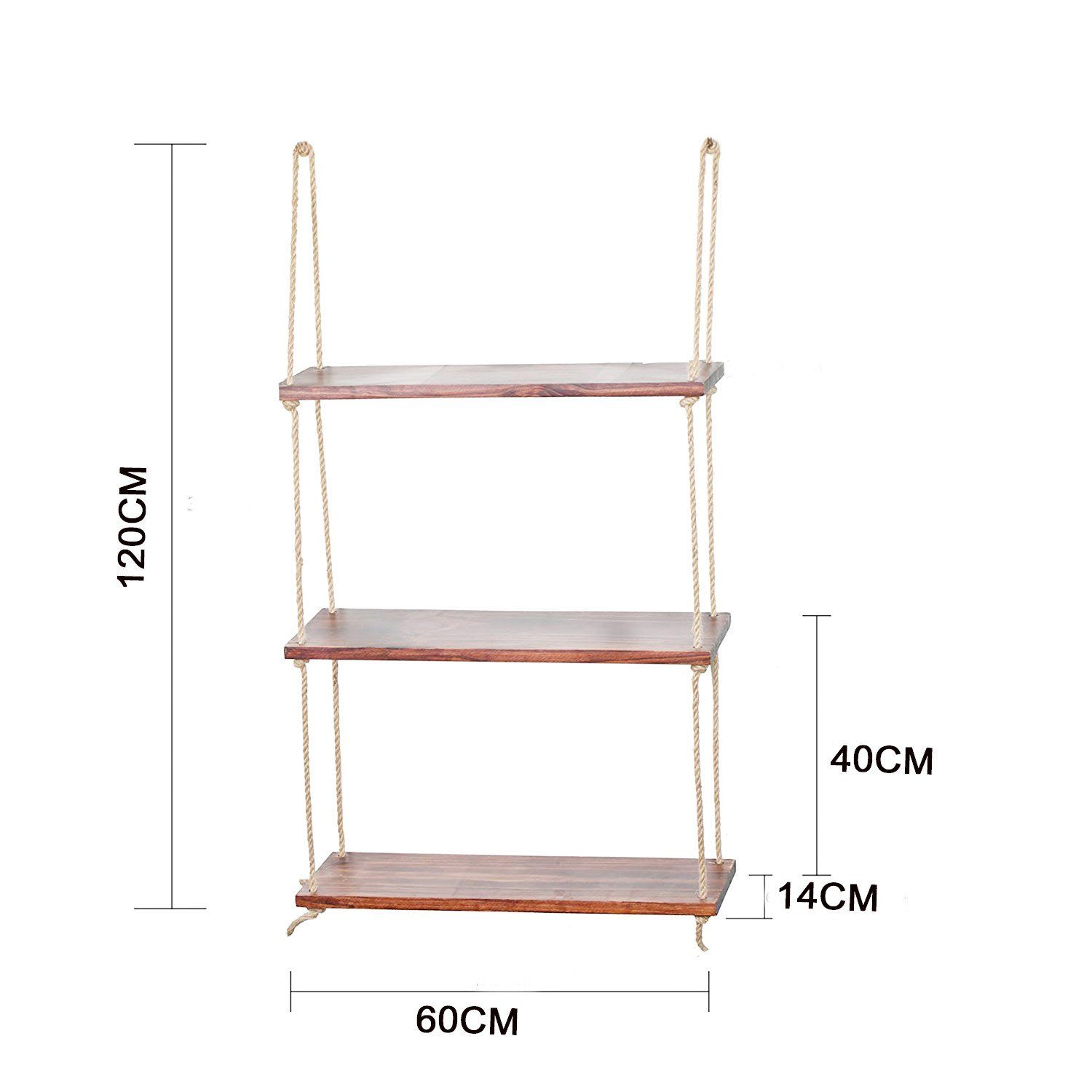 Skye Decor Wandregal Fichteholz cm, RAF236EVL, 120x60x14 100% Wandregale