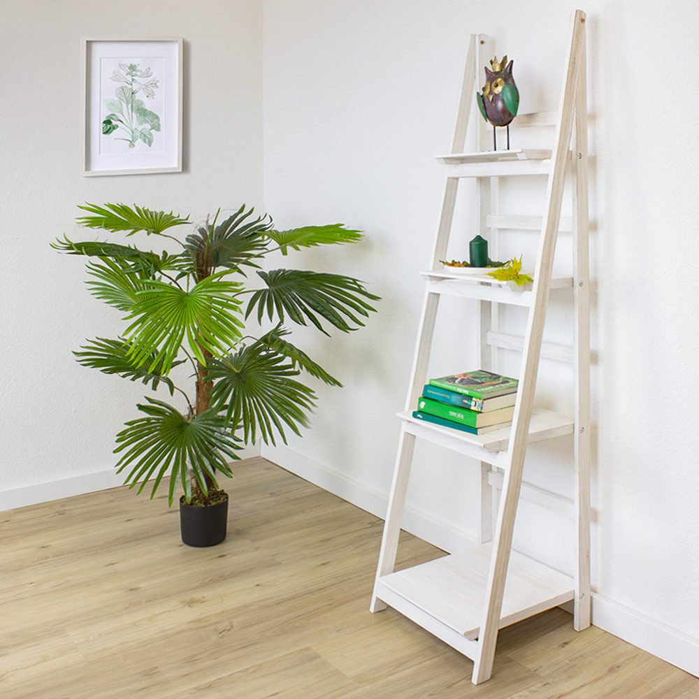 Kingpower Leiterregal Regal Bücherregal Wandregal Standregal Blumentreppe K günstig online kaufen