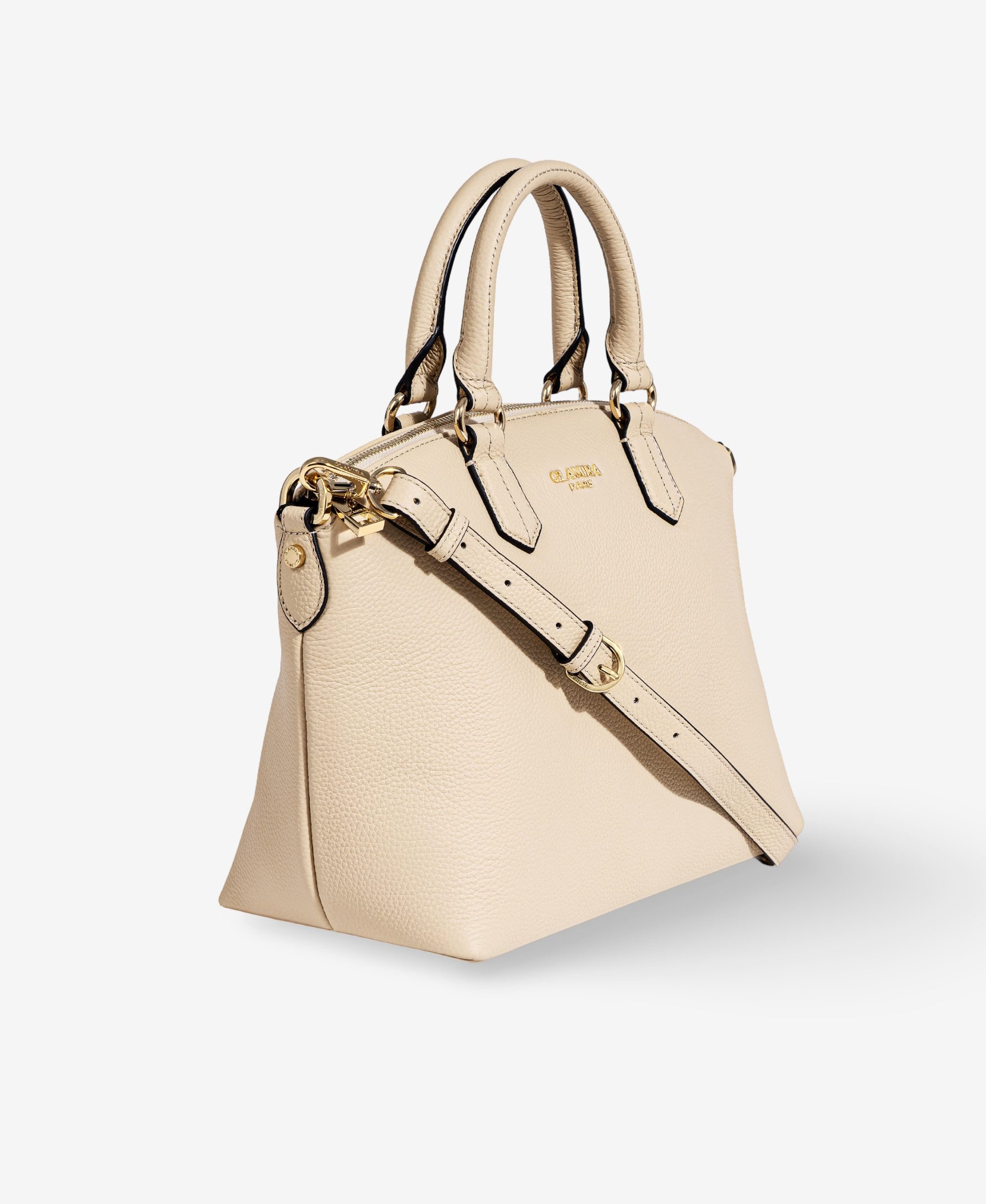 GLAMIRA Umhängetasche GoAnywhere Beige Umhängetasche (1-tlg), echt Leder