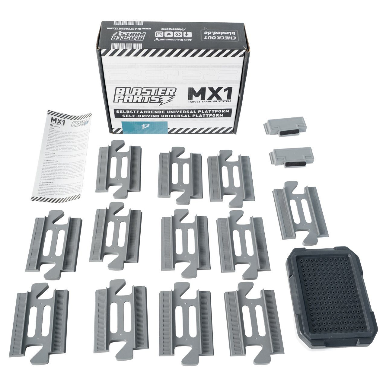 Blasterparts Blaster Selbstfahrende Zielscheiben-Plattform, Das Blasterparts MX1 Target Training System ist eine selbstfahrende, L