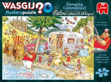 Jumbo Spiele Puzzle Wasgij Mystery Retro 6 Camping Chaos, 1000 Puzzleteile