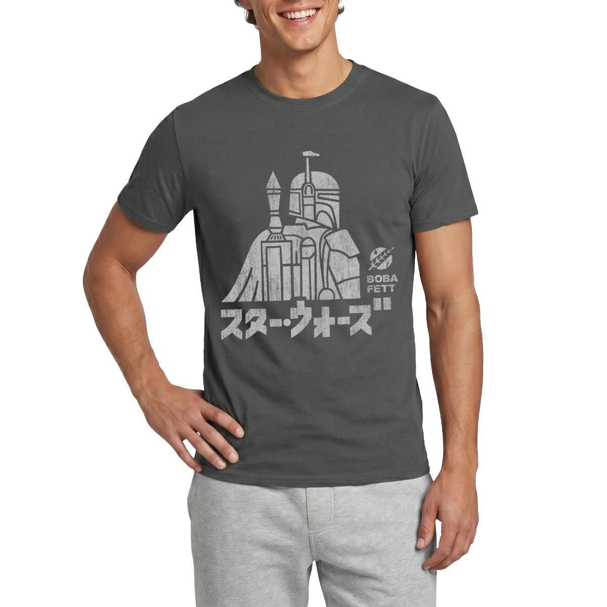 T-Shirt Star Wars: Mandalorian Boba Fett Männer T-Shirt