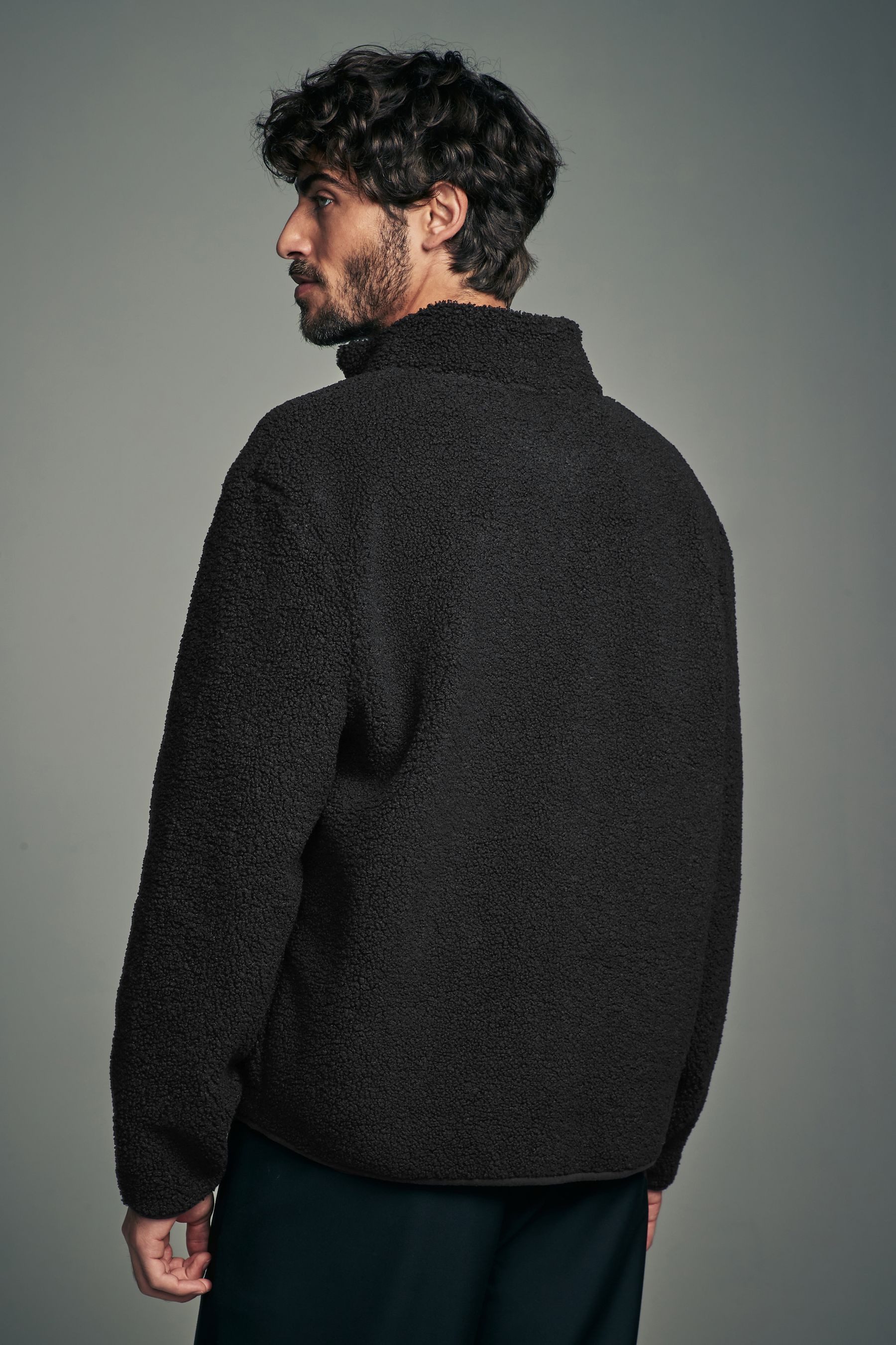 Next Fleecepullover Borg-Fleece mit Reißverschluss-Trichterkragen (1-tlg) günstig online kaufen