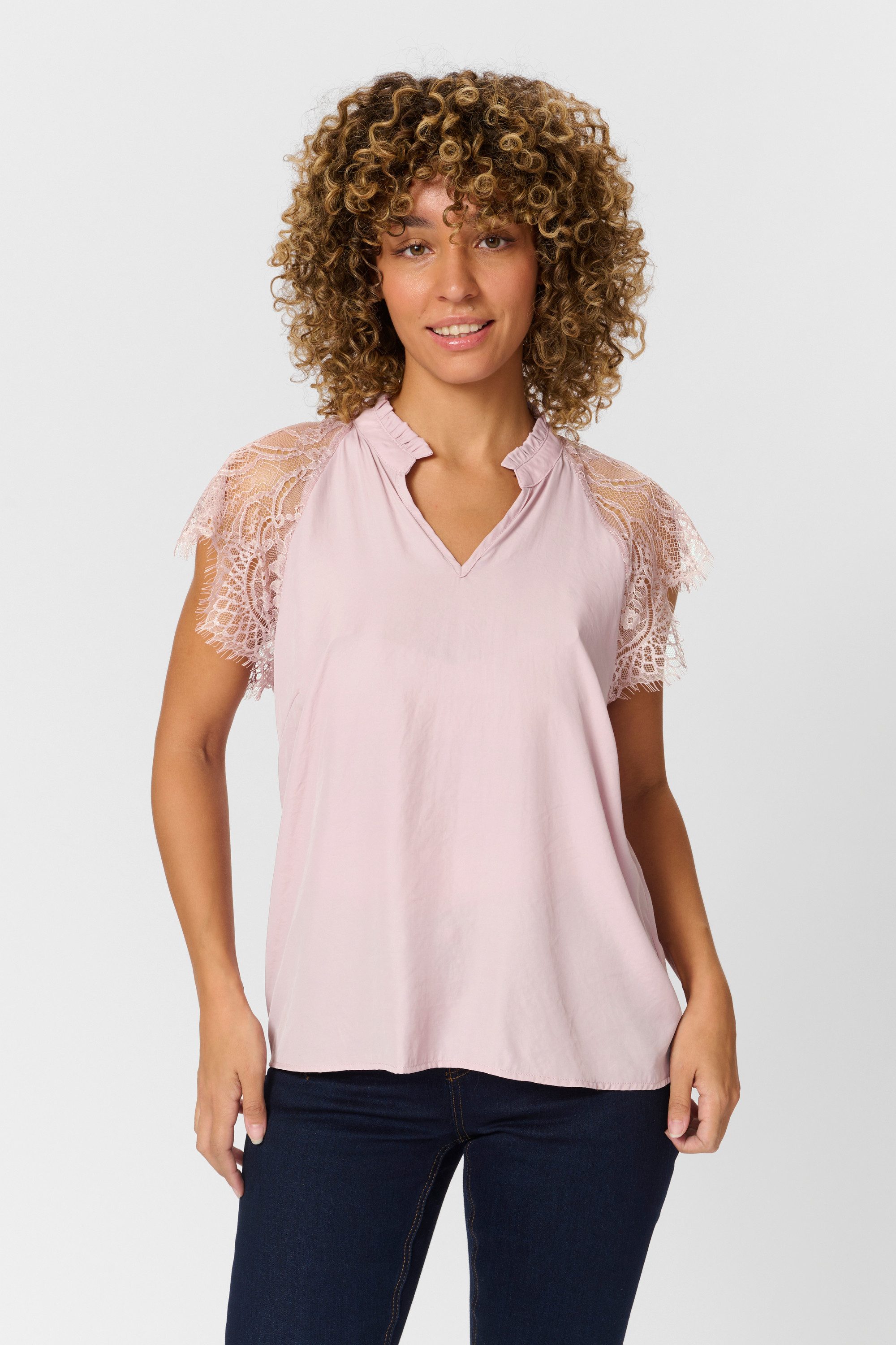 Cream Kurzarmbluse Kurzarm-Bluse CRNola