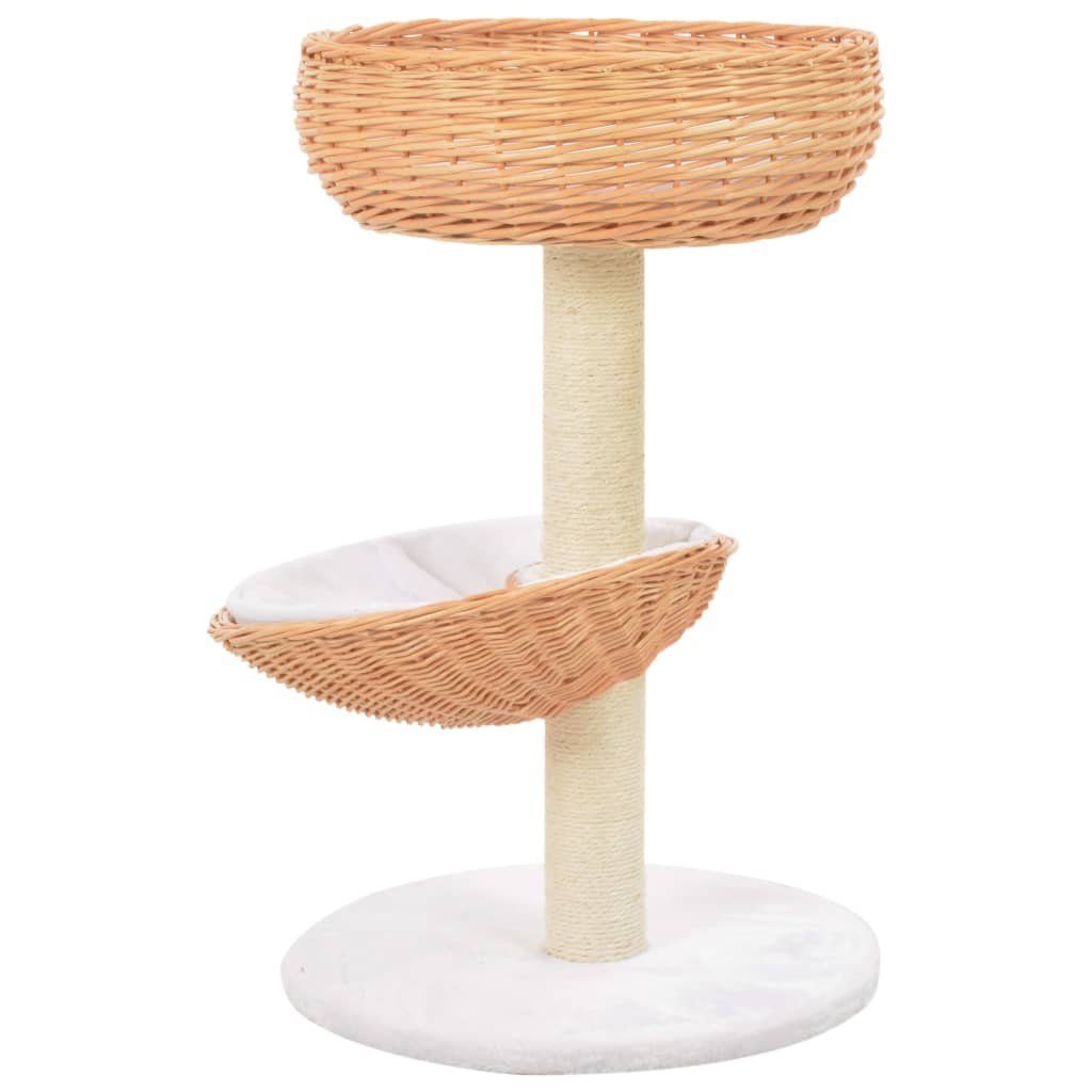 vidaXL Kratzbaum Katzen-Kratzbaum Sisal Natürliches Weidenholz