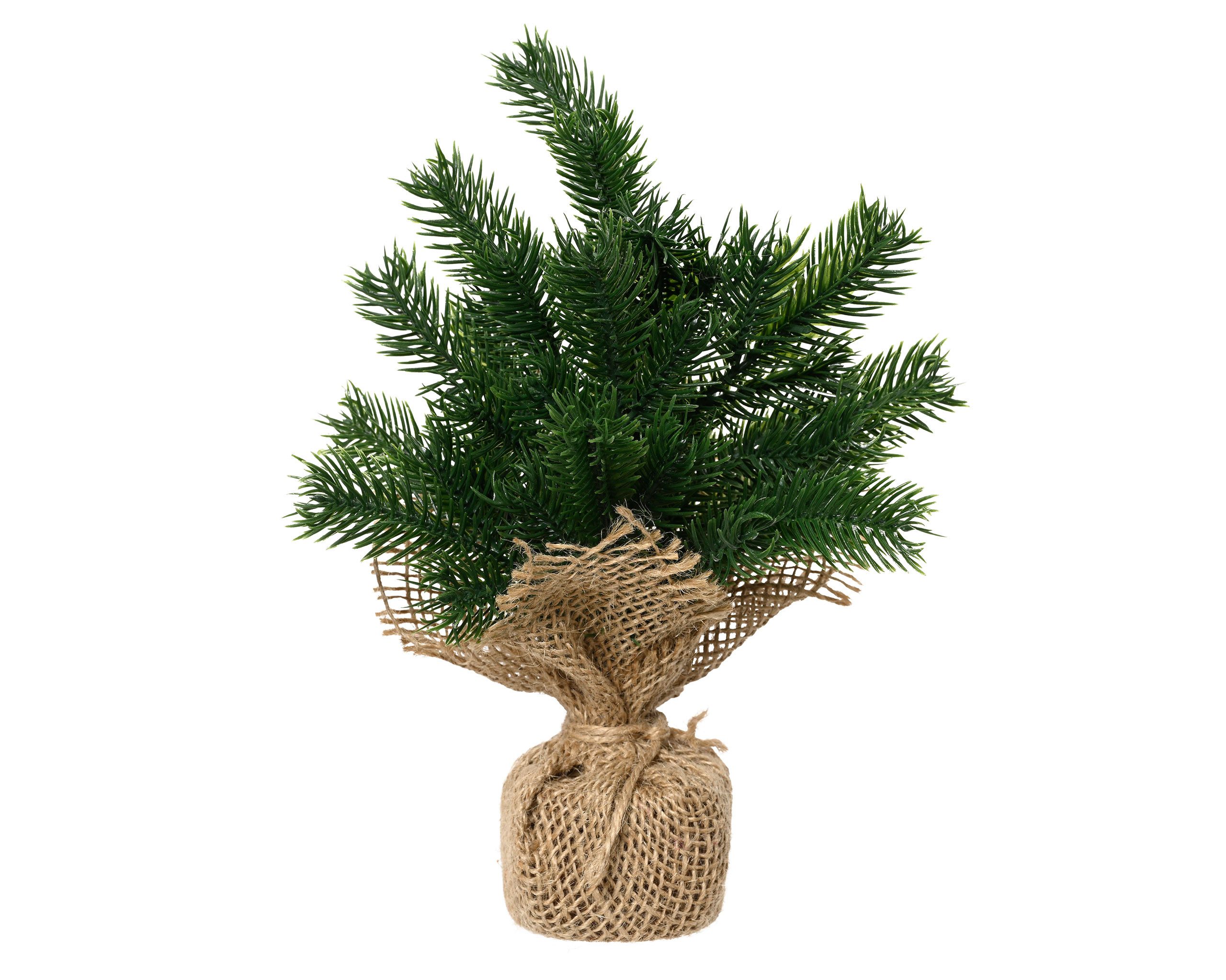 Kunstzweig, Kaemingk, Weihnachtsgesteck Tannenzweige künstlich im Jutesack günstig online kaufen