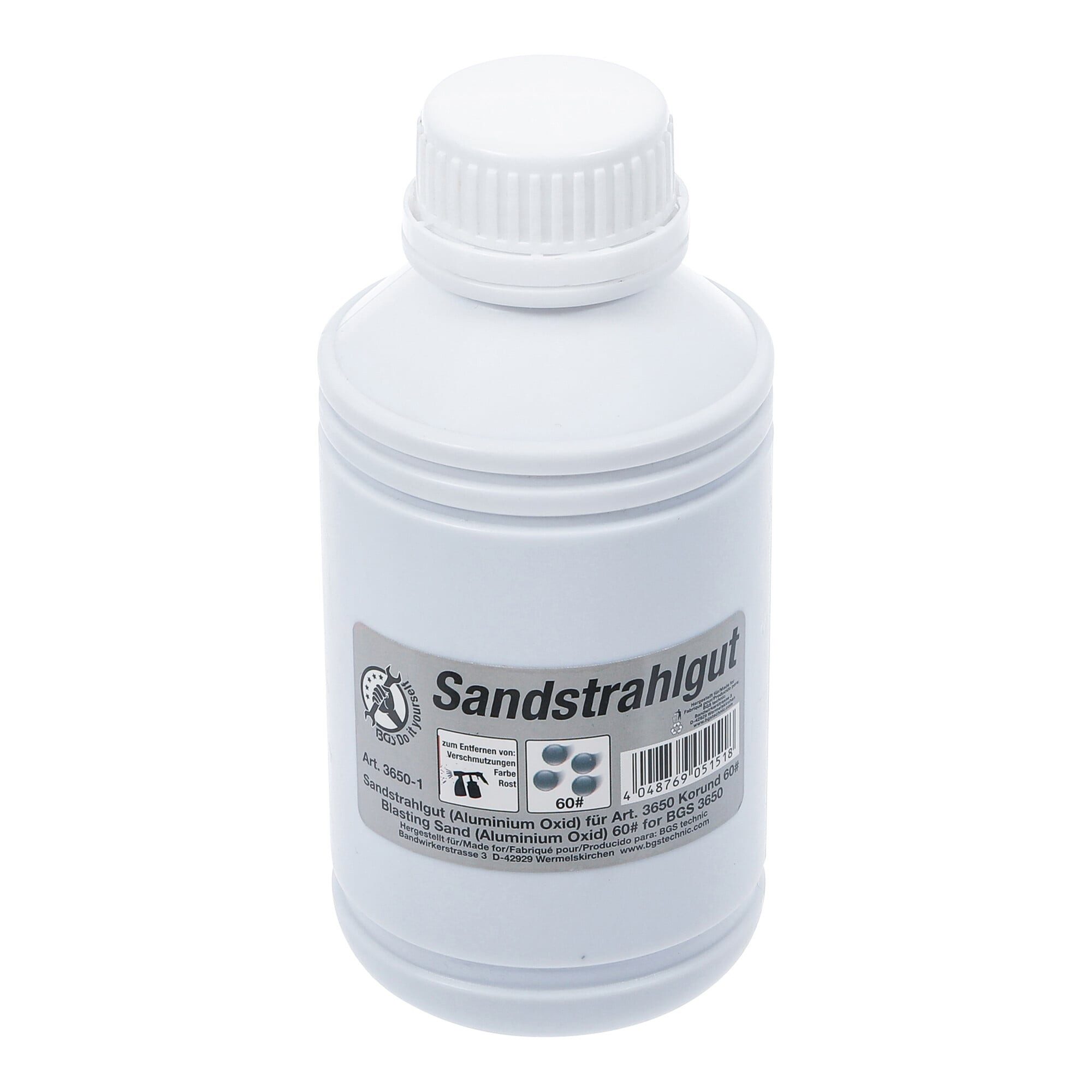 BGS Sandstrahler BGS Do it yourself Sandstrahlgut Aluminium Oxid Korund 60# 850 g