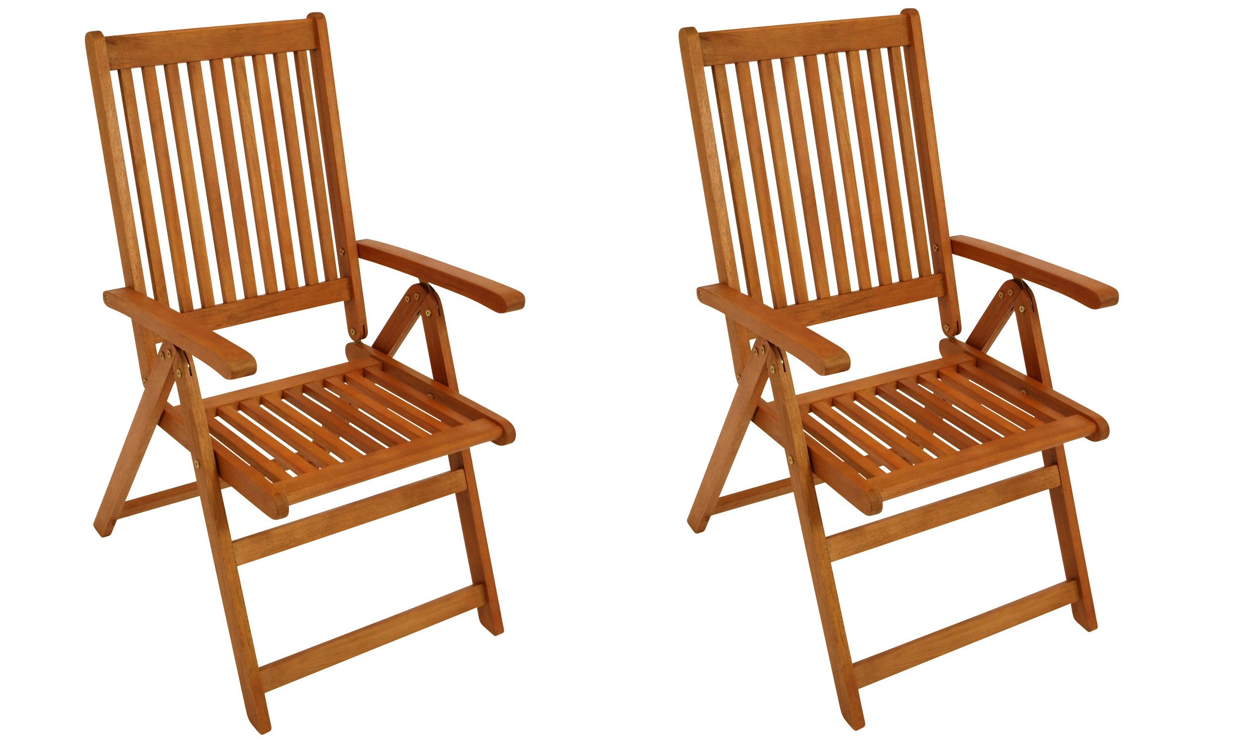 DEGAMO Gartensessel LAGO (2-St), Eukalyptusholz, klappbar, günstig online kaufen