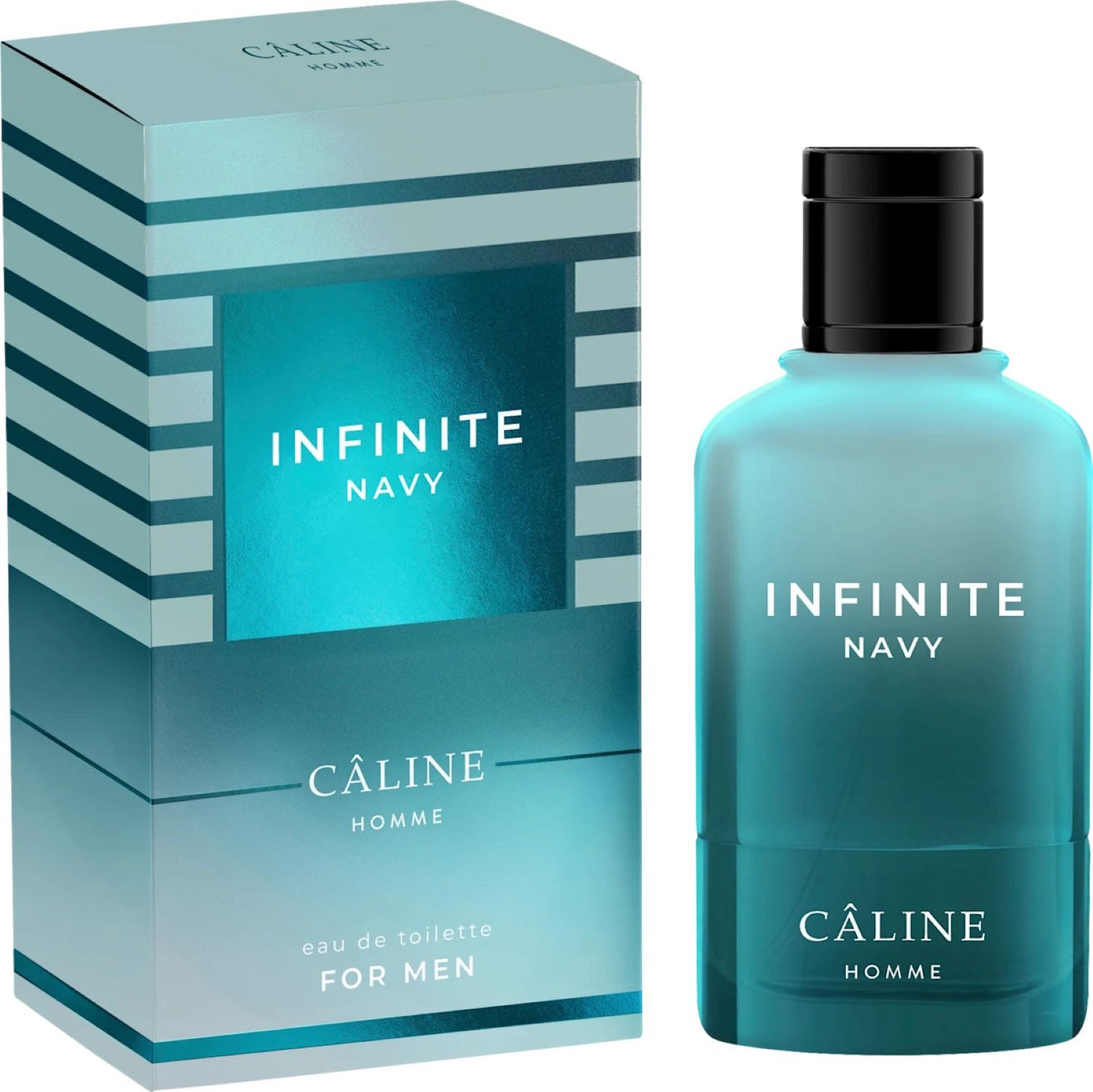 Caline Eau de Toilette Infinite Navy Homme Eau de Toilette, 60 ml, Glasflakon