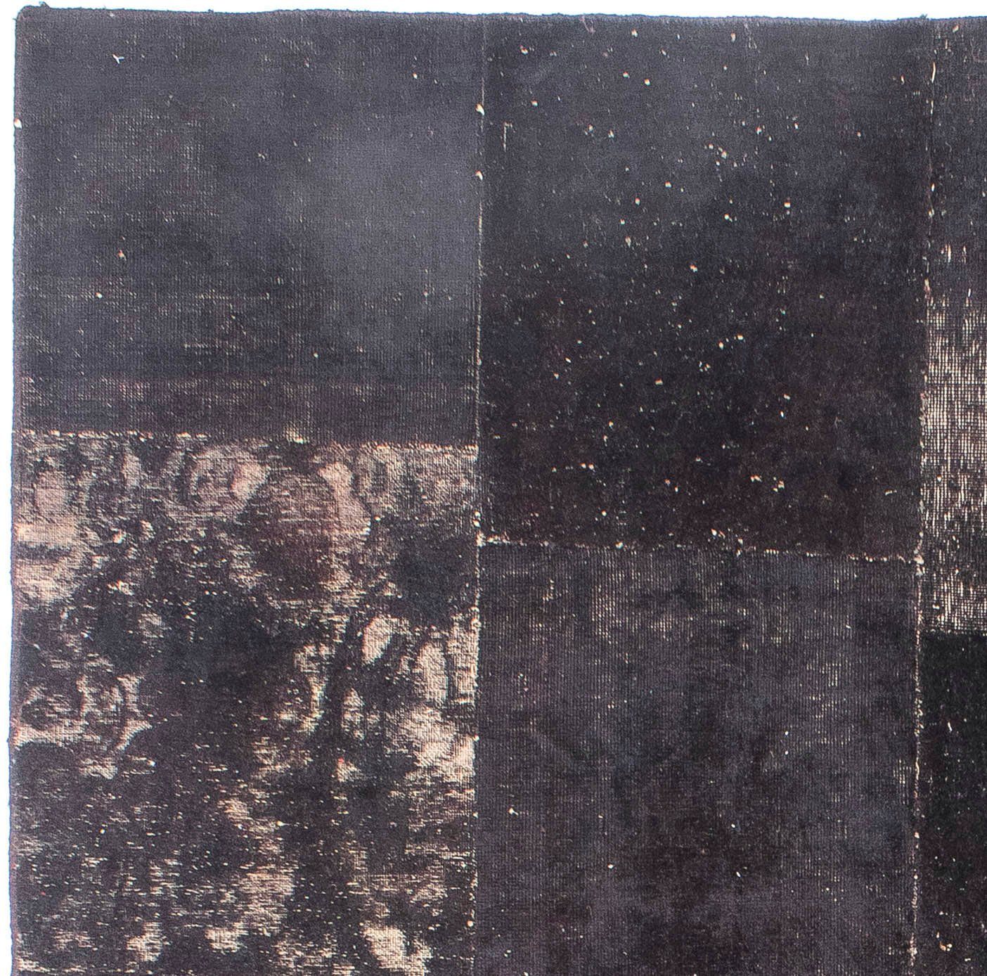 Teppich Patchwork - 298 x mm, 202 morgenland, - Höhe: Zertifikat 7 Einzelstück mehrfarbig, rechteckig, mit Wohnzimmer, cm Handgeknüpft