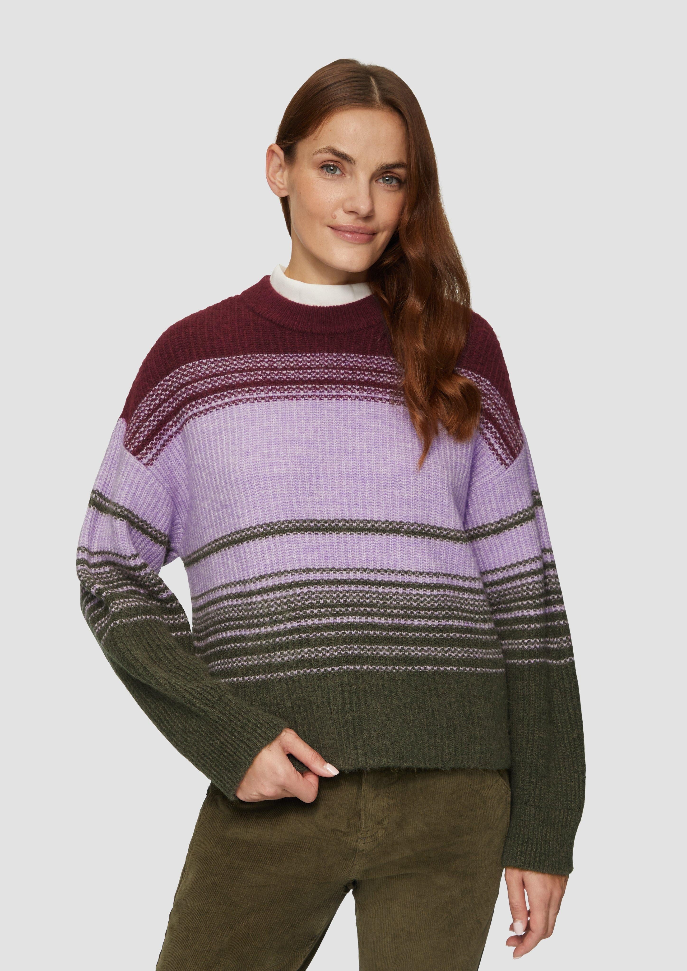 s.Oliver Strickpullover Gestreifter Strickpullover im Relaxed günstig online kaufen