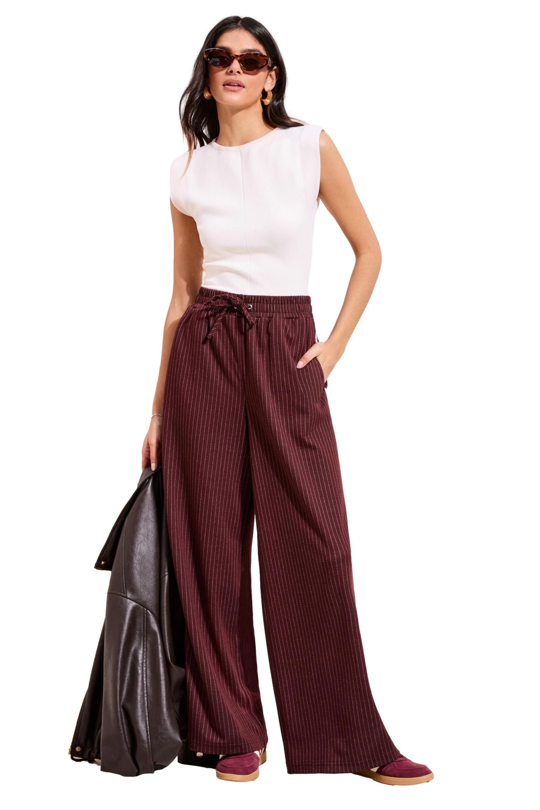 Friends Like These Palazzohose Friends Like These Nadelstreifenhose, Regular (1-tlg)