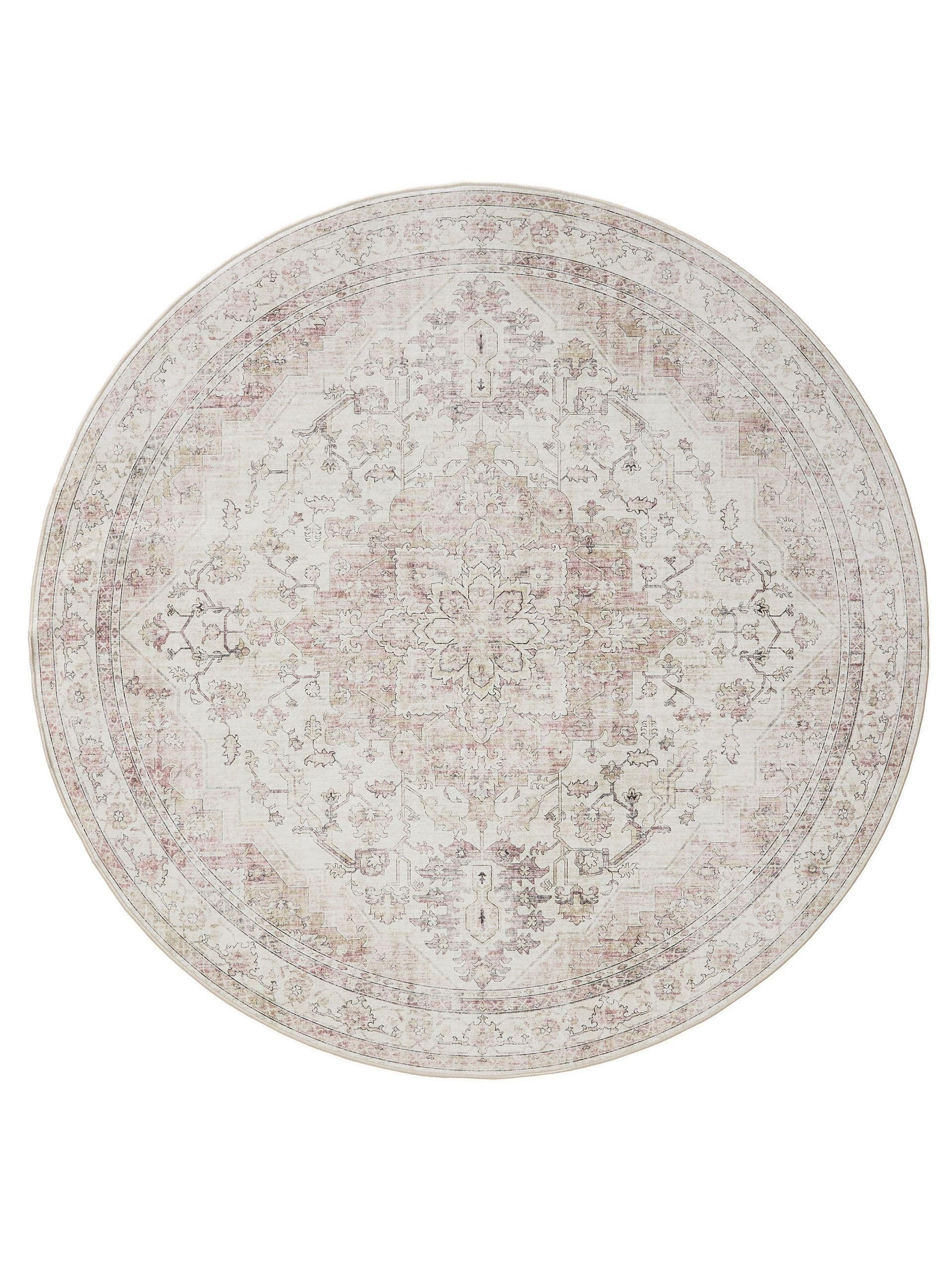 benuta Teppich George, rund, Höhe: 5 mm, Vintage-Look, Kurzflor, Teppich Wo günstig online kaufen