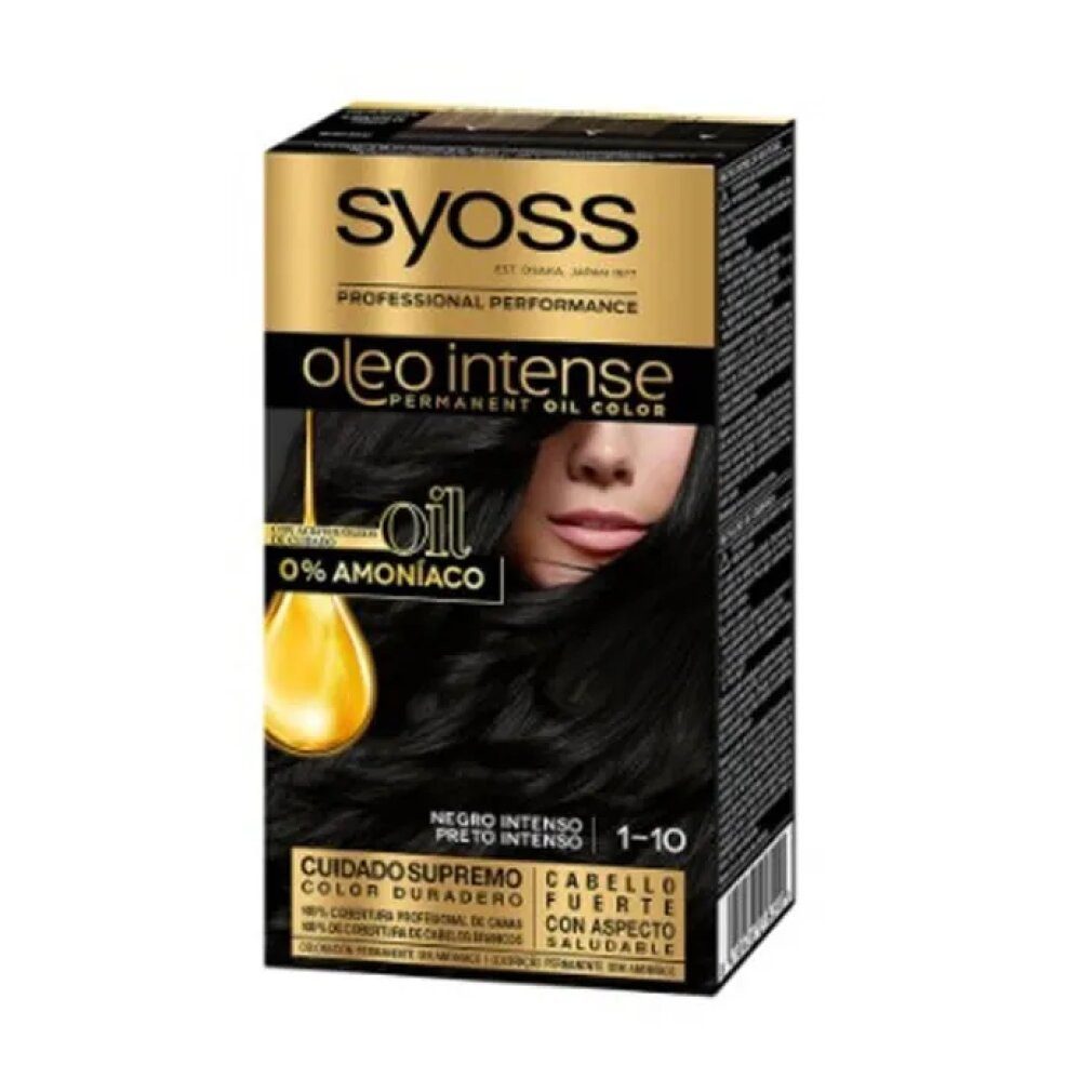 Syoss Mascara Oleo Intense Permanent Hair Color 1-10 Deep Black