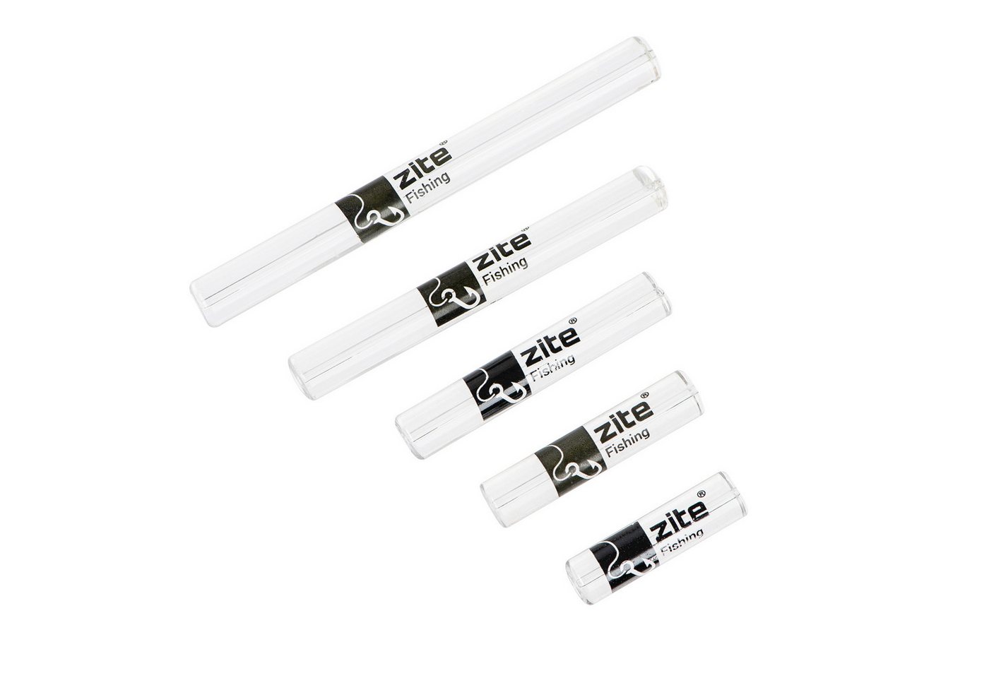 Zite Angelgewicht Forellenglas 5 Stück Angelgewicht 3-9g - Geringe Scheuchwirkung, (5-St)