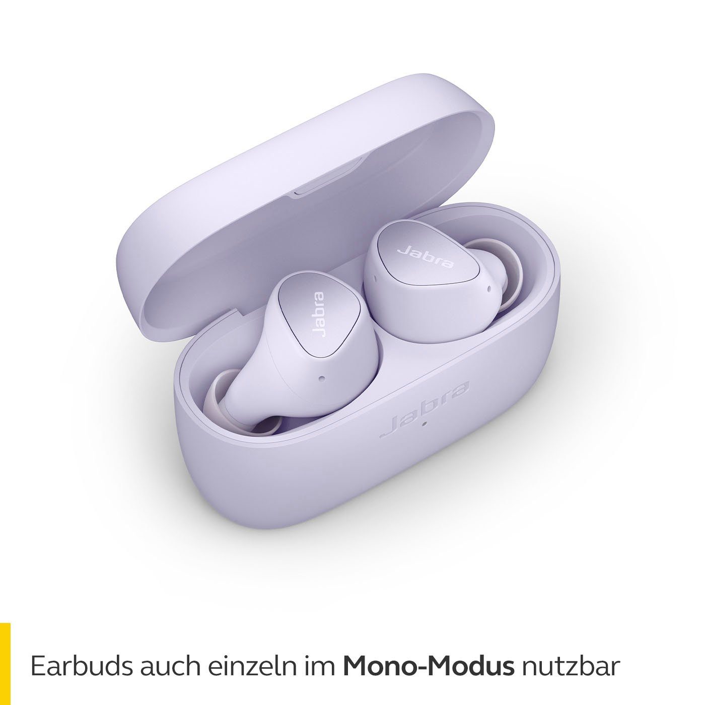 Jabra Elite 3 In-Ear-Kopfhörer Google Assistant, lila Alexa, Bluetooth) Siri, (Geräuschisolierung