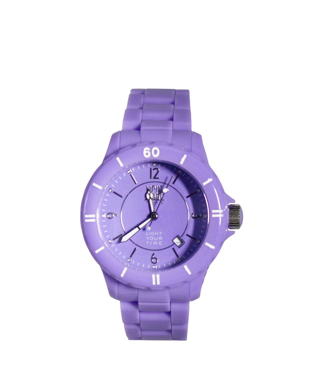 Light Time Quarzuhr Armbanduhr Herren Kunststoff Datum Lila L116LIL