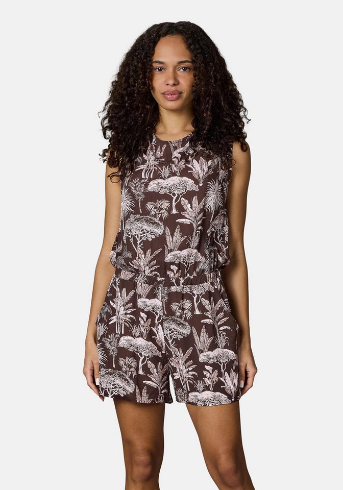Ragwear Jumpsuit Zella schicker, kurzer Damen Overall mit floralem Print
