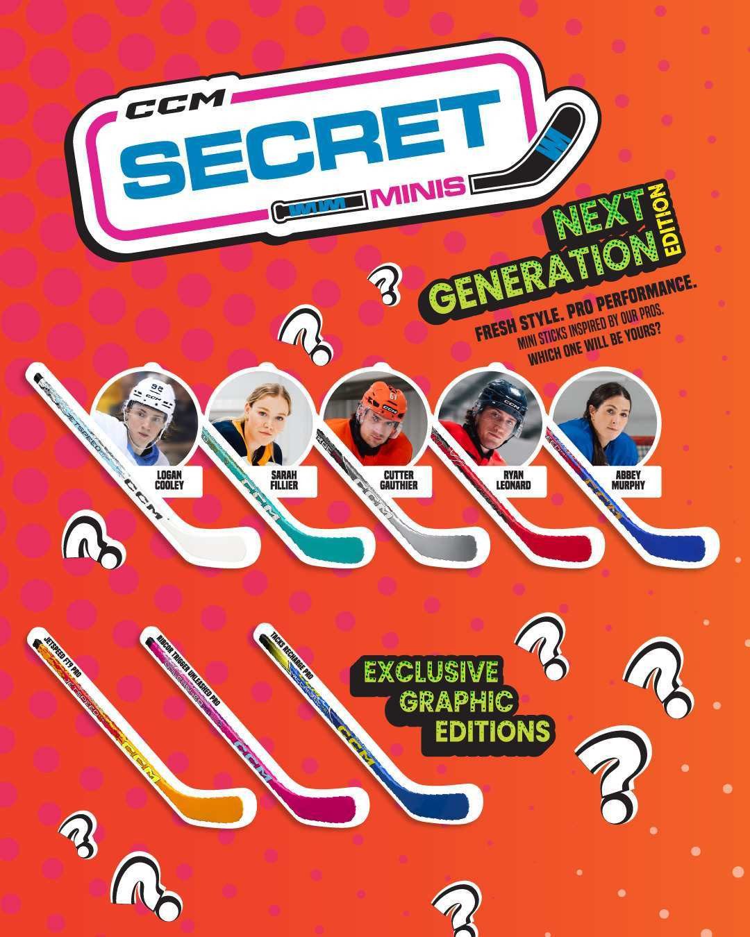 CCM Eishockeyschläger Mini Sticks CCM SECRET 2026
