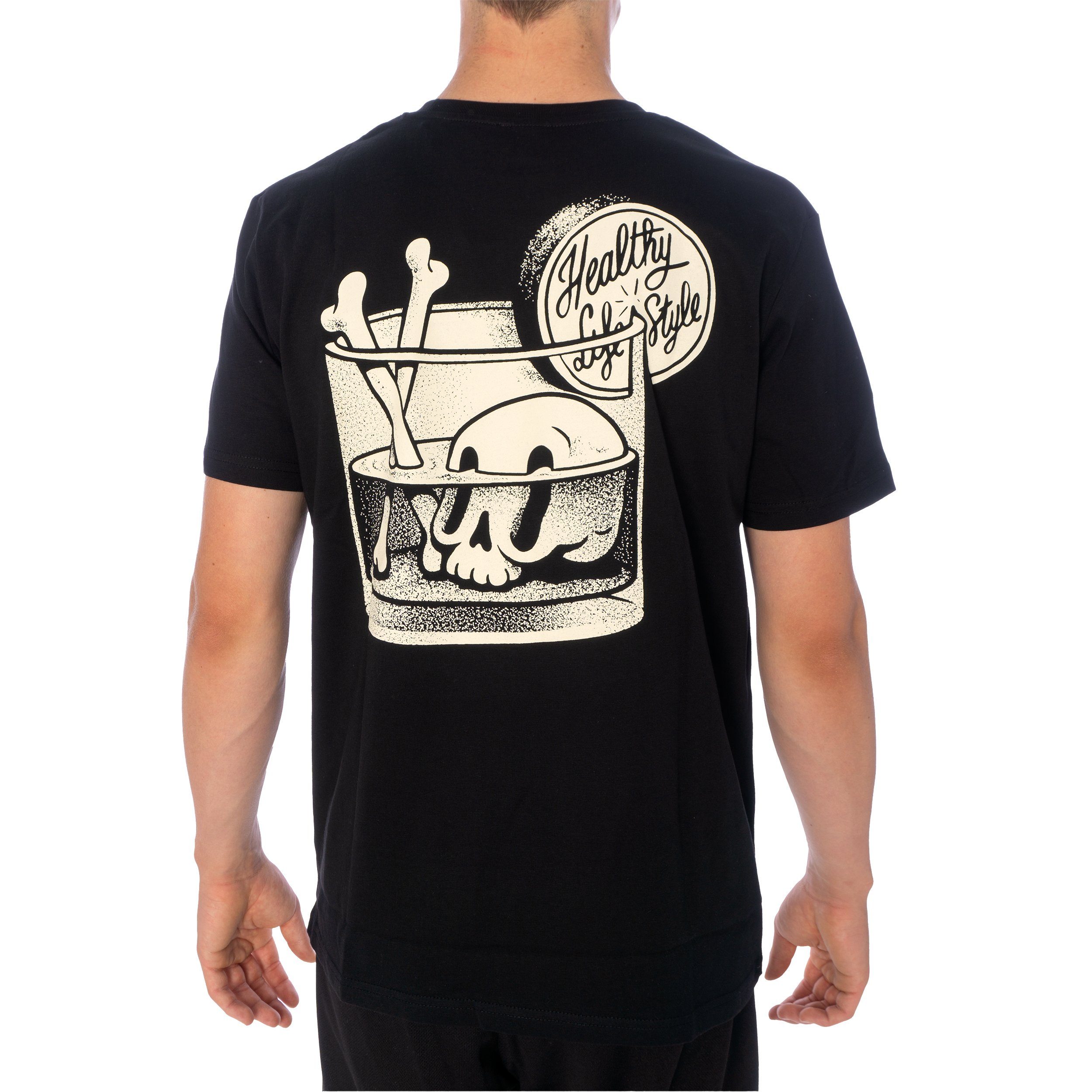 The Dudes T-Shirt The Dudes Healthy T-Shirt Herren Shirt schwarz (1-tlg)