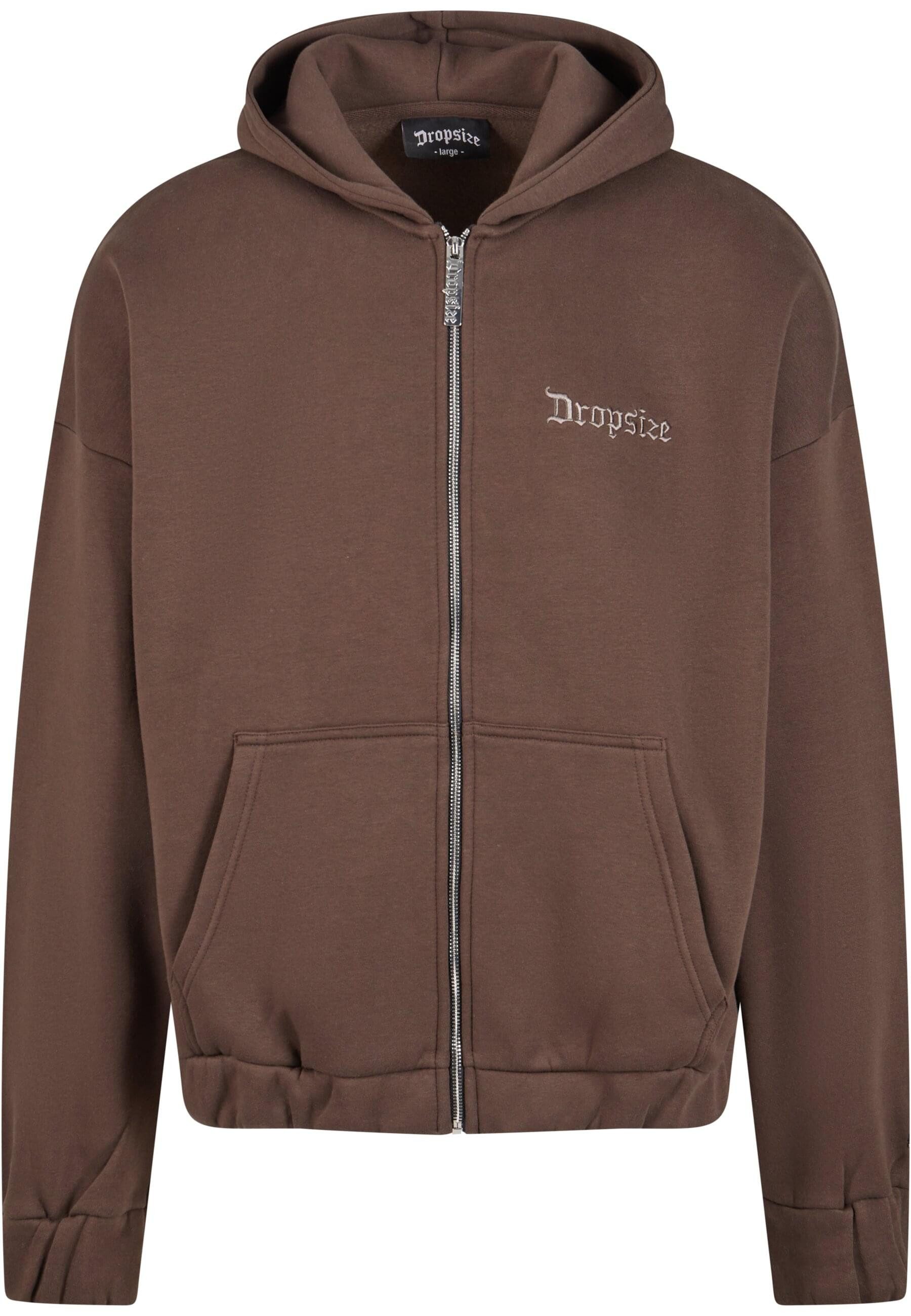 Dropsize Sweatjacke Dropsize Herren Super Heavy Oversized Zip-Hoodie