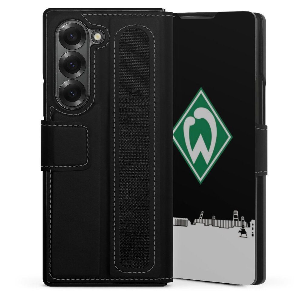 DeinDesign Handyhülle Offizielles Lizenzprodukt Skyline SV Werder Bremen WB Skyline, Samsung Galaxy Z Fold 6 Hülle Handy Flip Case Wallet Cover