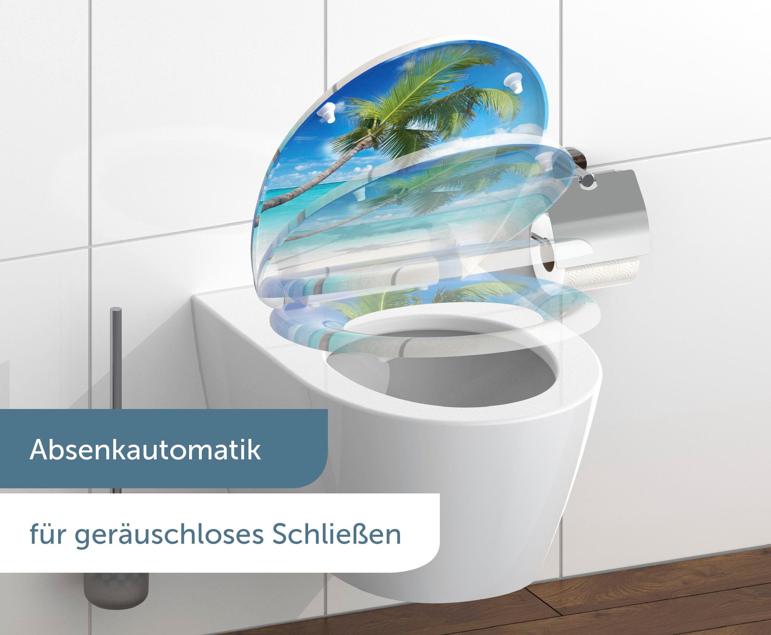 Schütte WC-Sitz CARRIBEAN, Duroplast, mit Absenkautomatik und Schnellversch günstig online kaufen