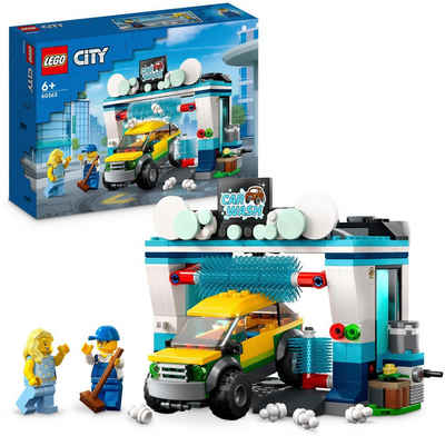 LEGO® Konstruktionsspielsteine Autowaschanlage (60362), LEGO® City, (243 St), Made in Europe
