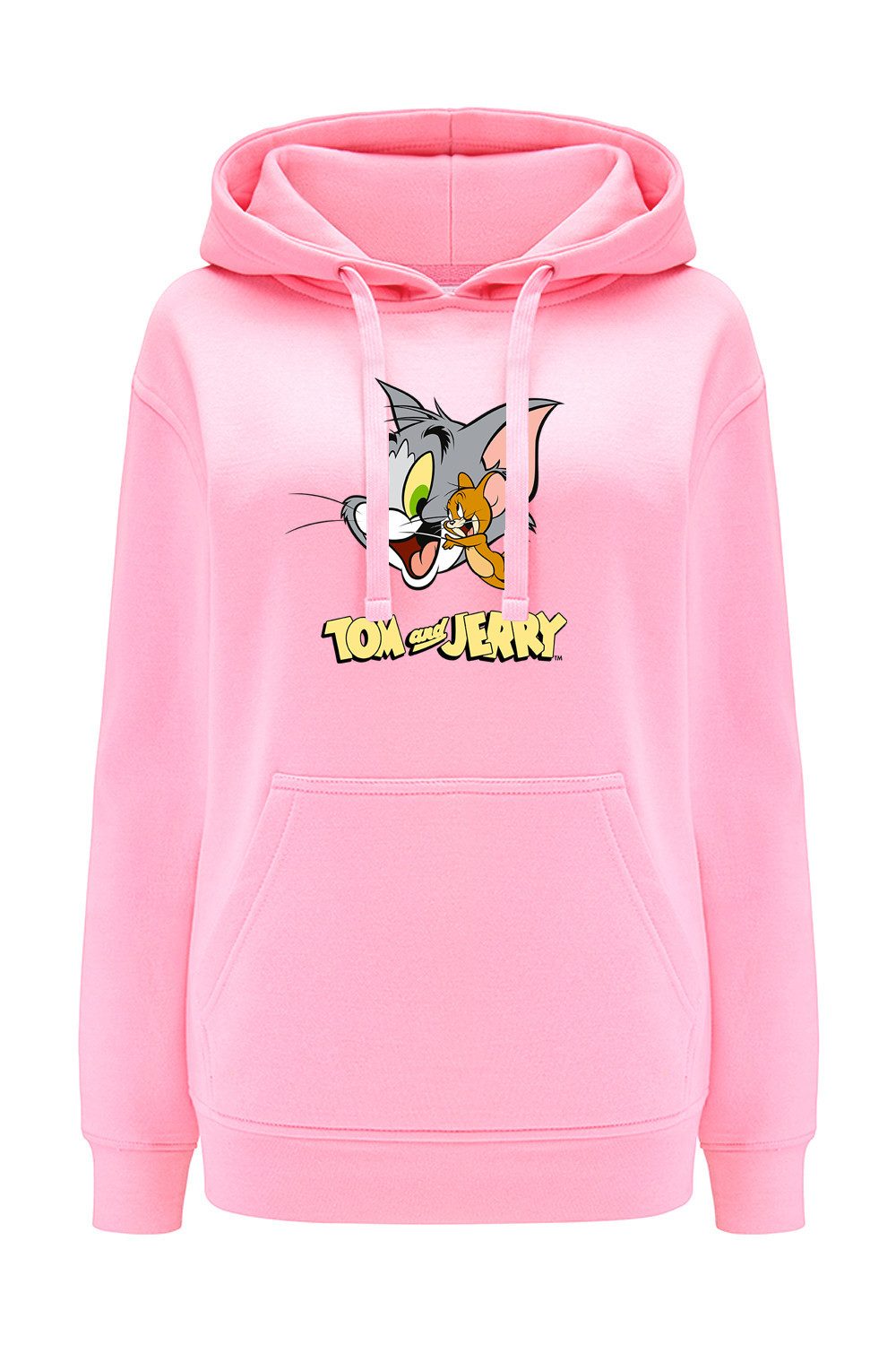 Tom Jerry Kapuzenpullover Damen Kapuzenpullover Hoodie Tom i Jerry 017 Tom Jerry Pink Kapuzenpulli
