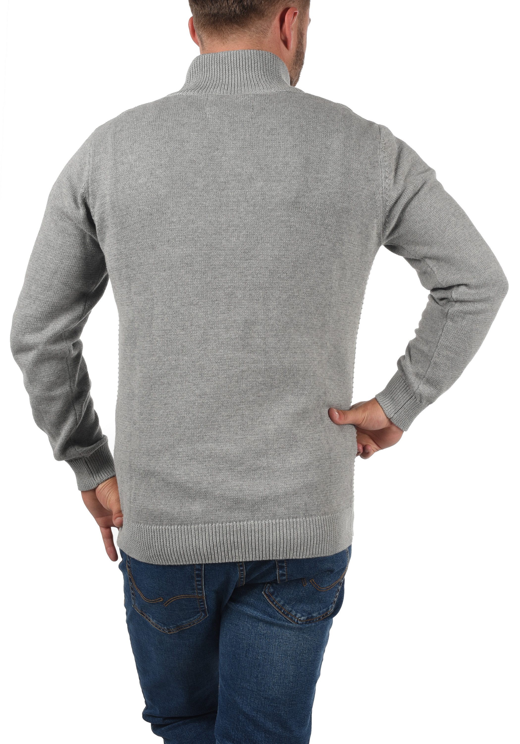 Indicode Troyer IDRichard Strickpulli mit Stehkragen