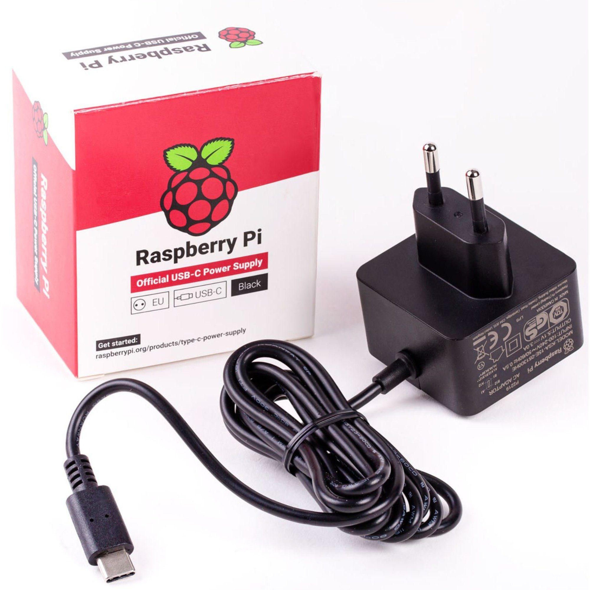 Raspberry Pi Foundation Offizielle Black Raspberry Netzteil