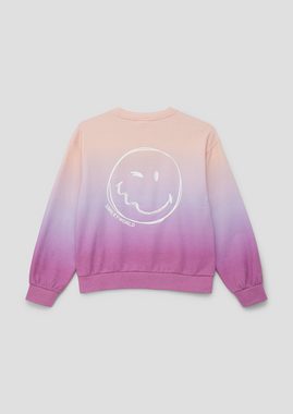 s.Oliver Sweatshirt Smiley®-Sweatshirt aus Baumwollmix